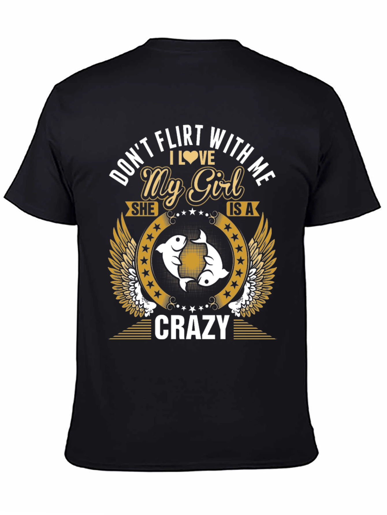 Black Don't Flirt With Me Graphic Tee view 4