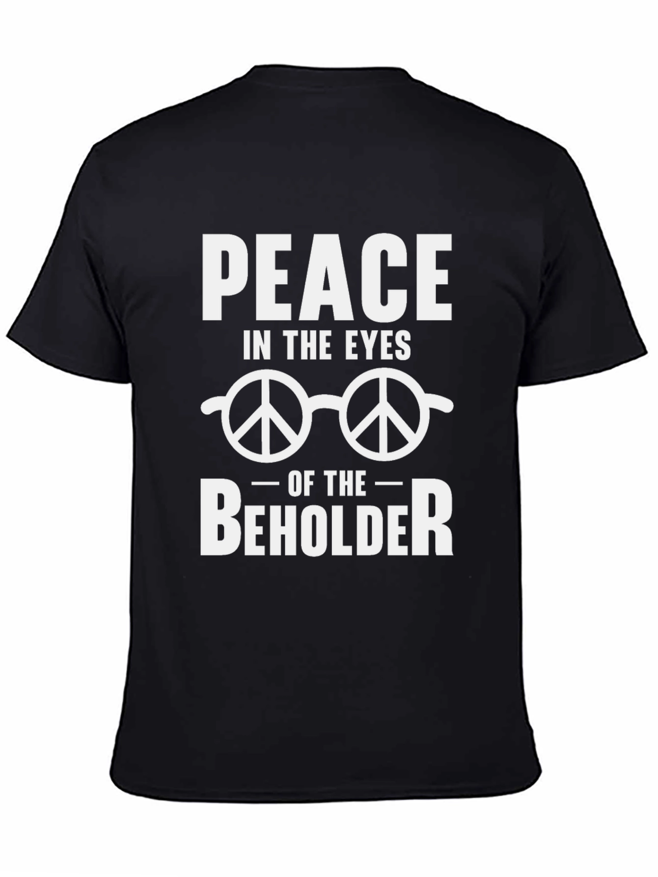 Black Peace in the Eyes of the Beholder Graphic T-Shirt view 4