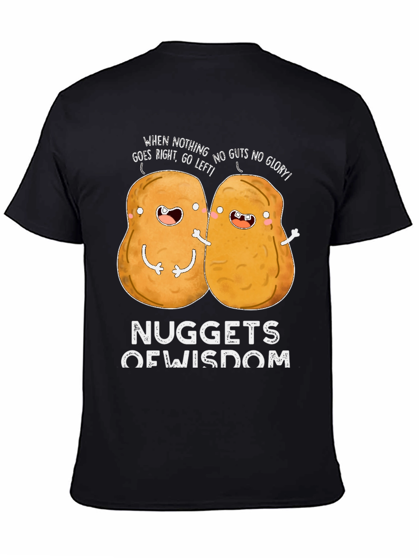 Black Nuggets of Wisdom Funny Graphic T-Shirt view 4