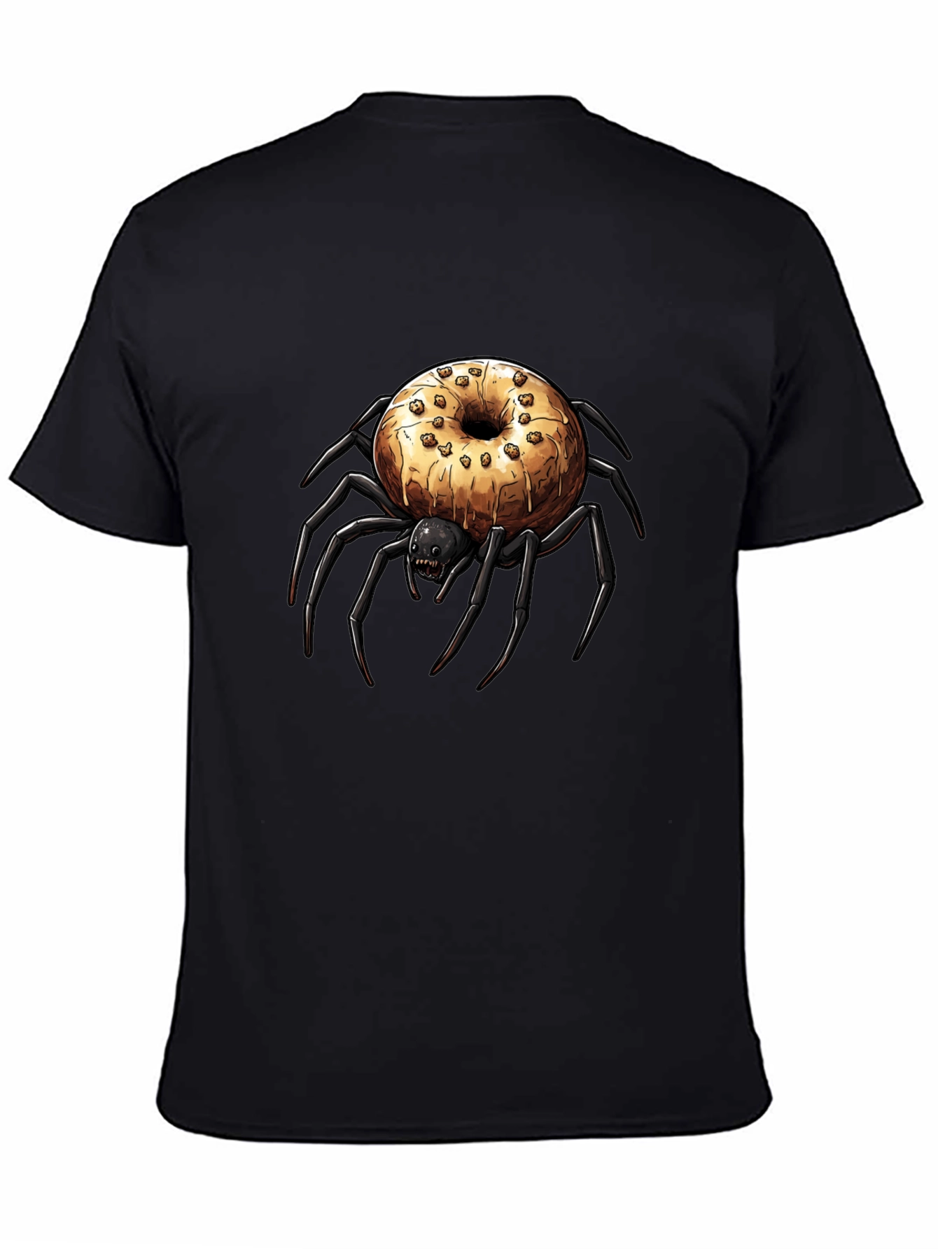 Black Donut Spider Graphic Tee - Unisex view 4