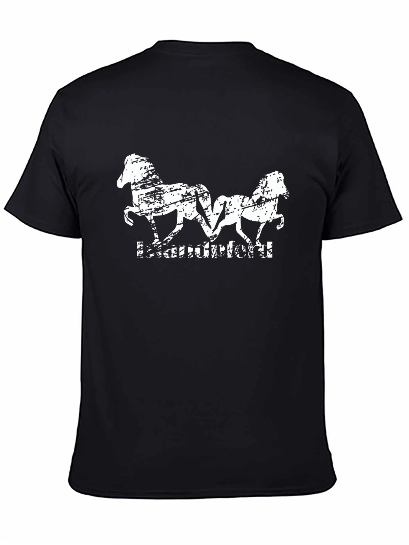 Black Black Horse Graphic Tee - Unisex Casual Comfort view 4