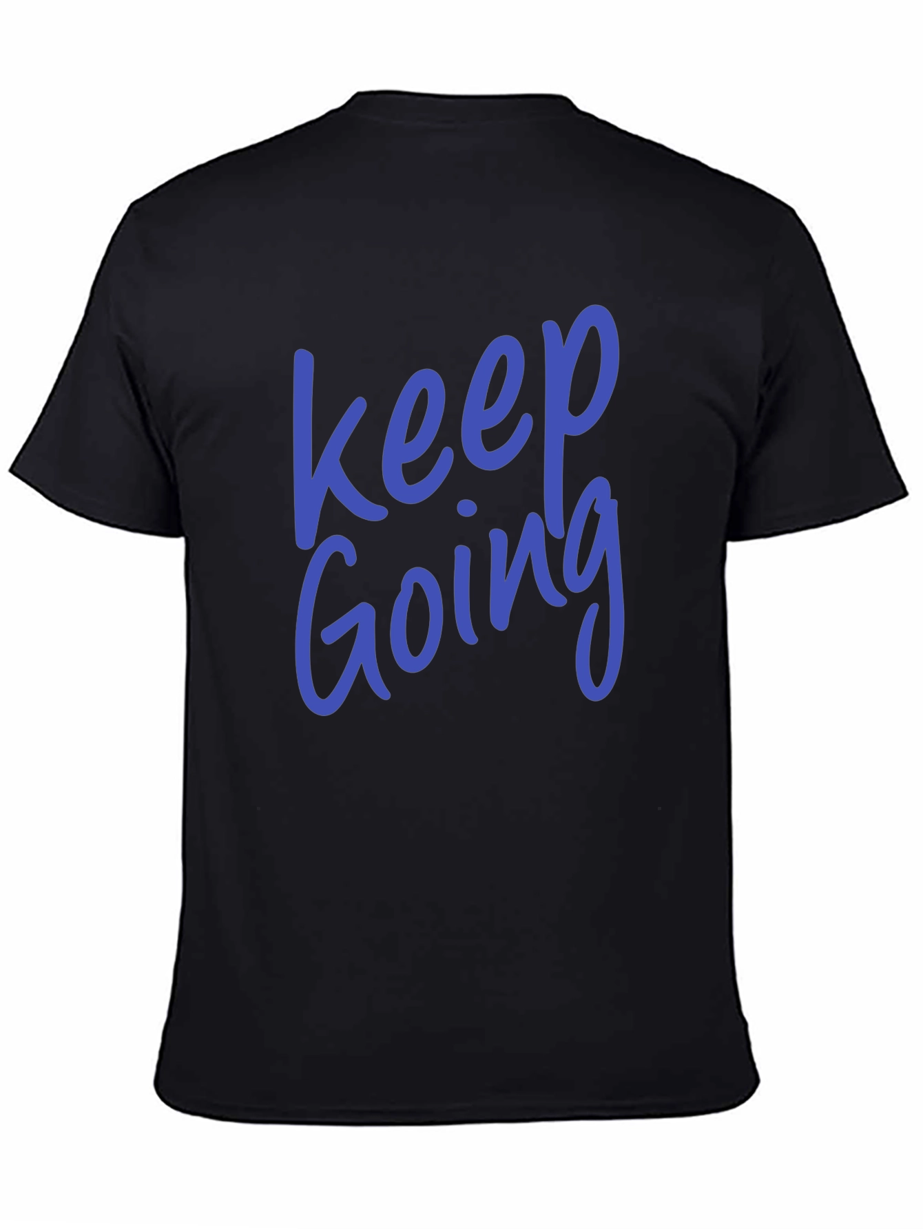 Black Keep Going Graphic T-Shirt - Motivational Tee view 4
