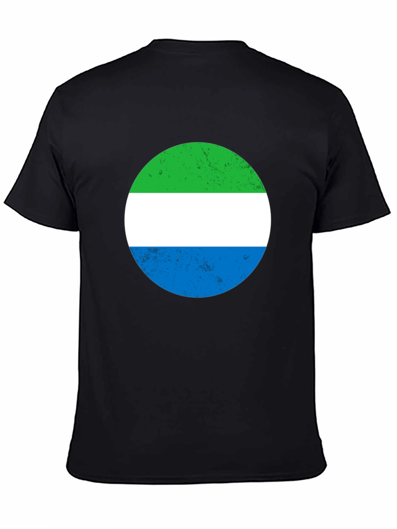 Black Sierra Leone Flag T-Shirt view 4