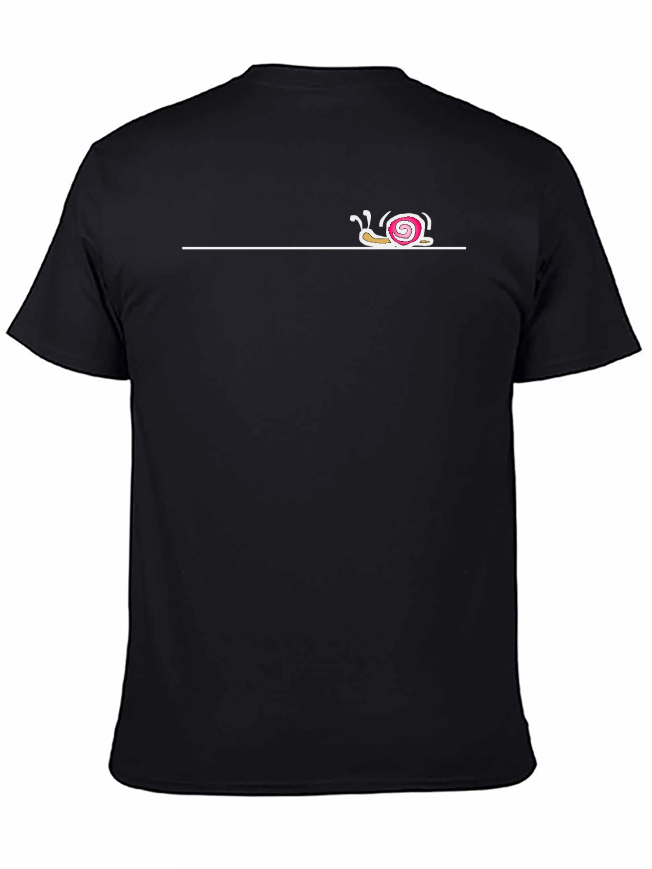Black Snail Graphic Tee - Relaxed Fit Black T-Shirt view 4