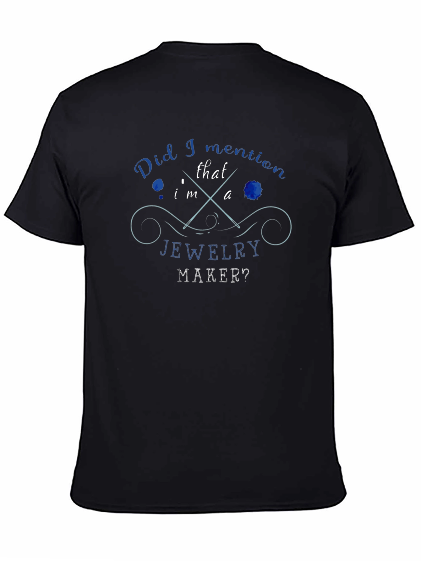 Black Jewelry Maker Graphic T-Shirt view 4
