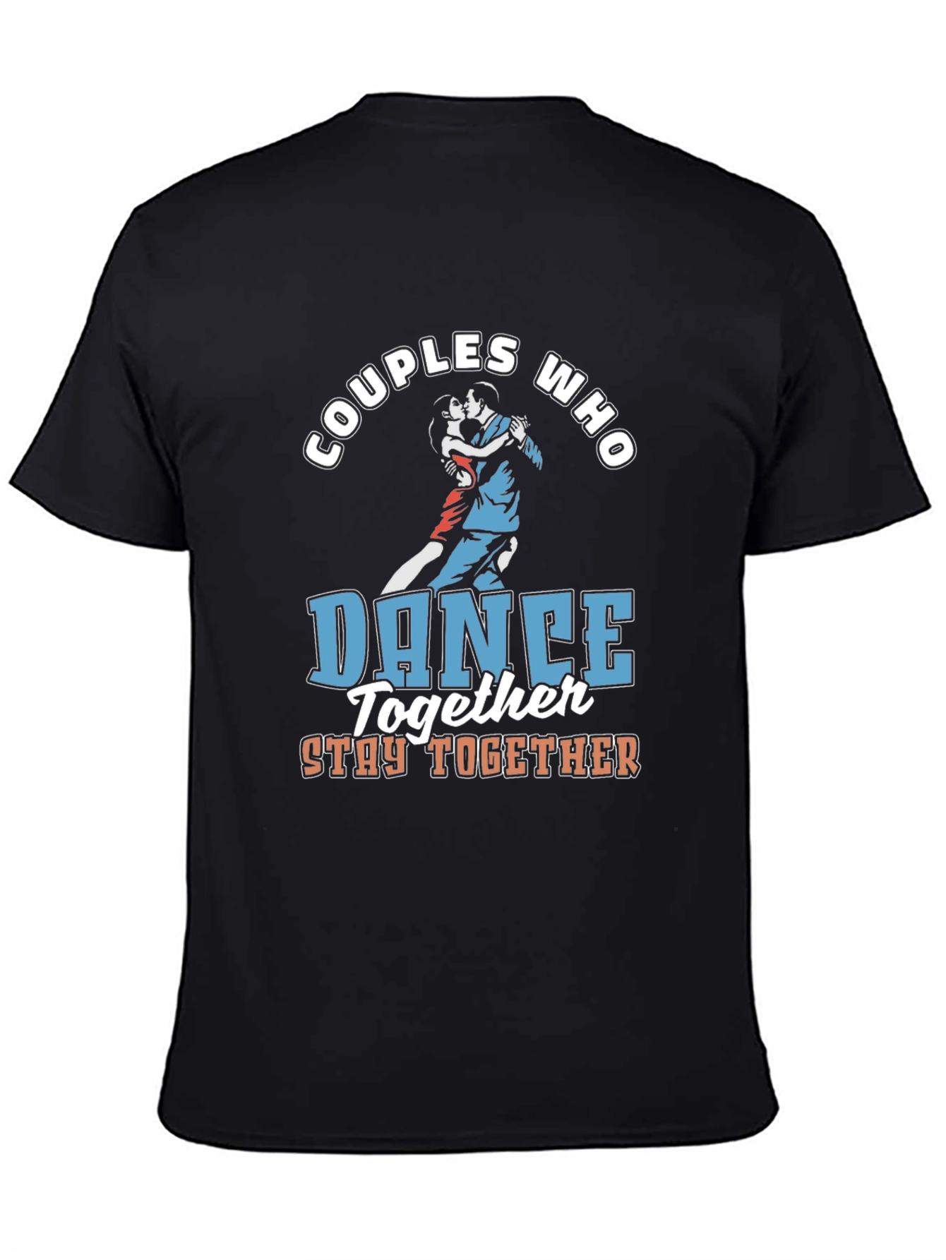 Black Couples Dance Together Graphic Tee view 4