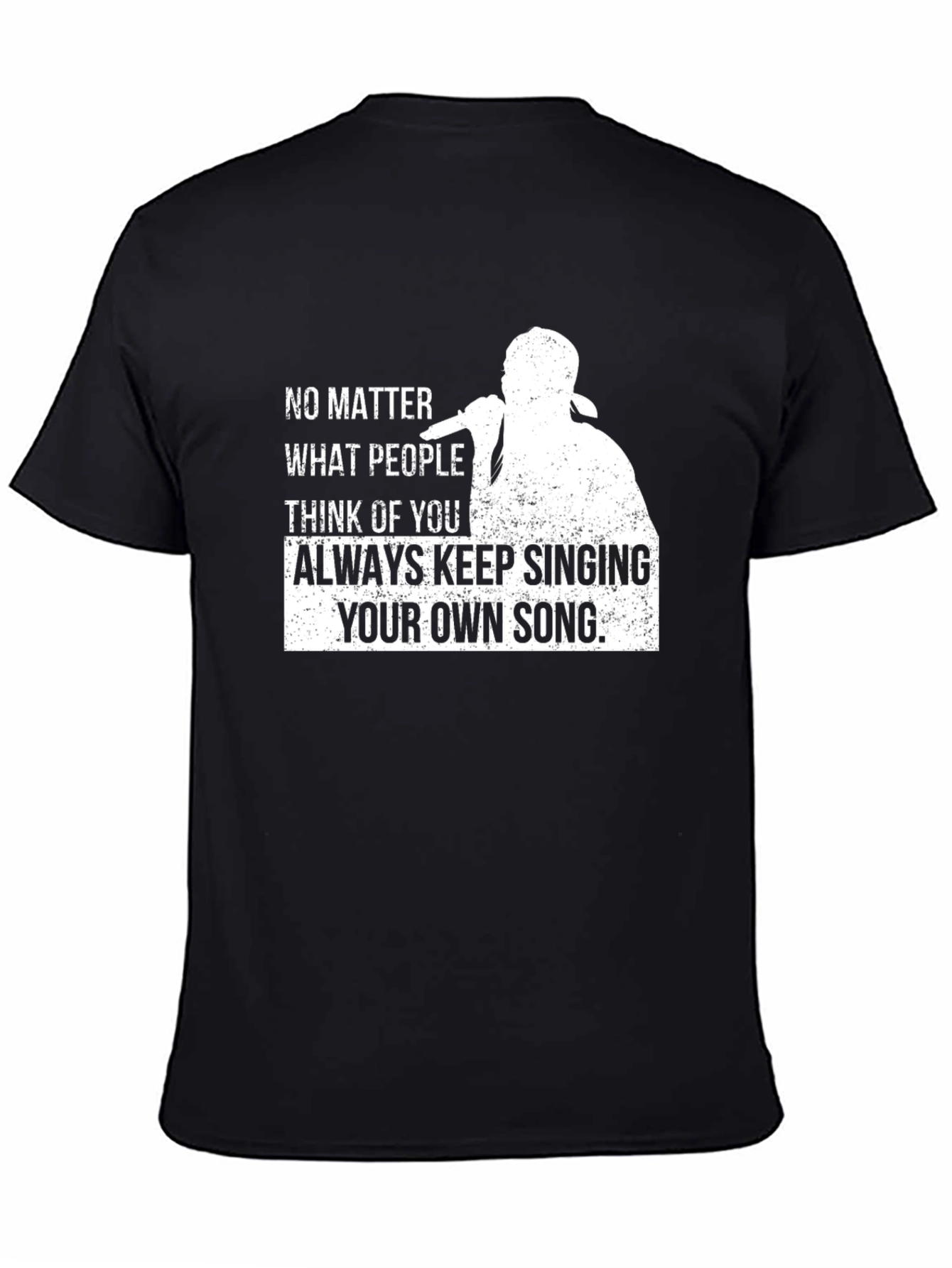 Black Sing Your Own Song Graphic Tee view 4