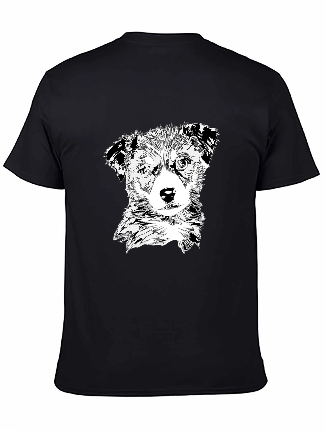 Black Dog Graphic Black T-Shirt view 4