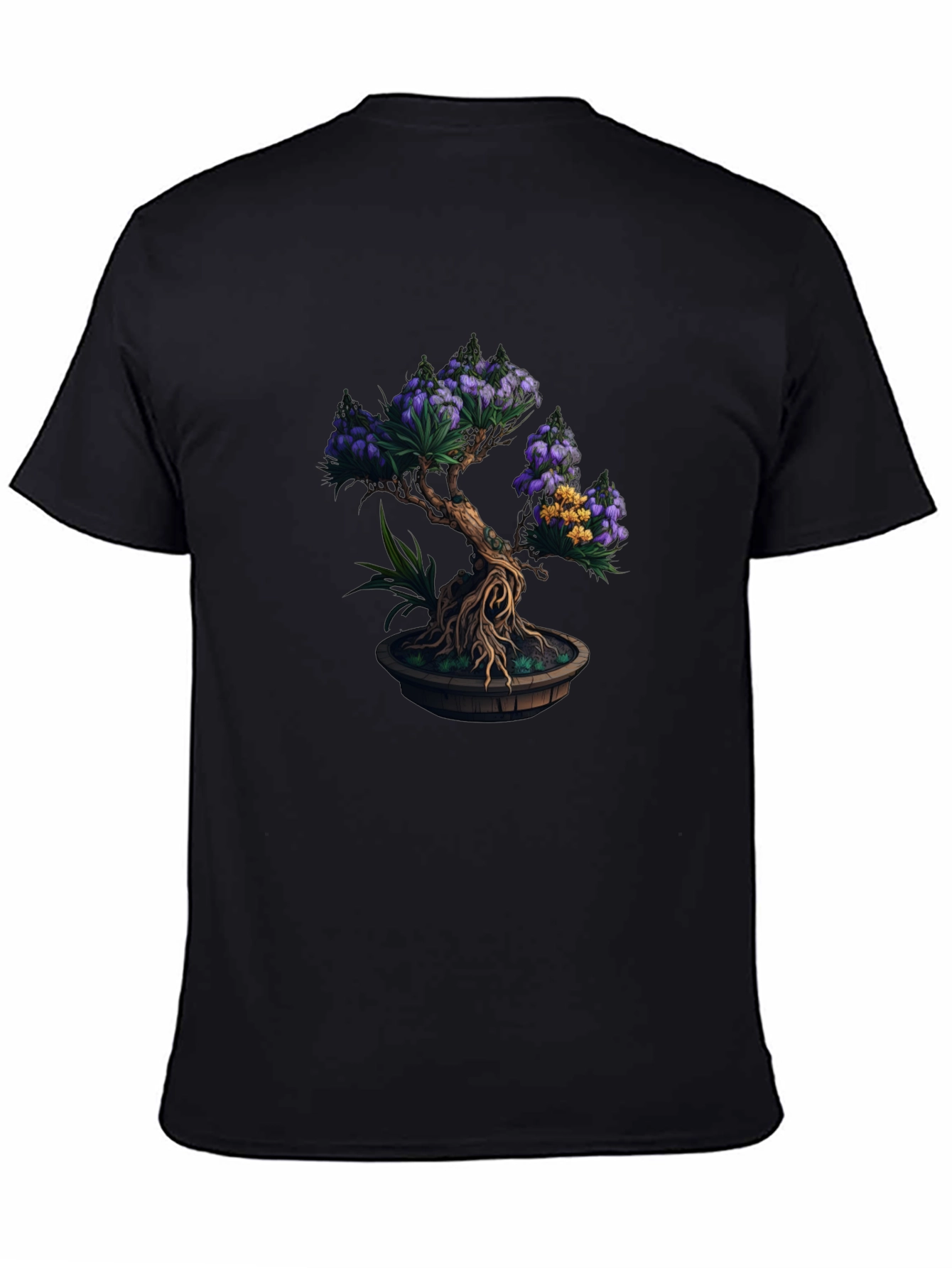 Black Bonsai Tree Graphic Tee - Nature Inspired Style view 4