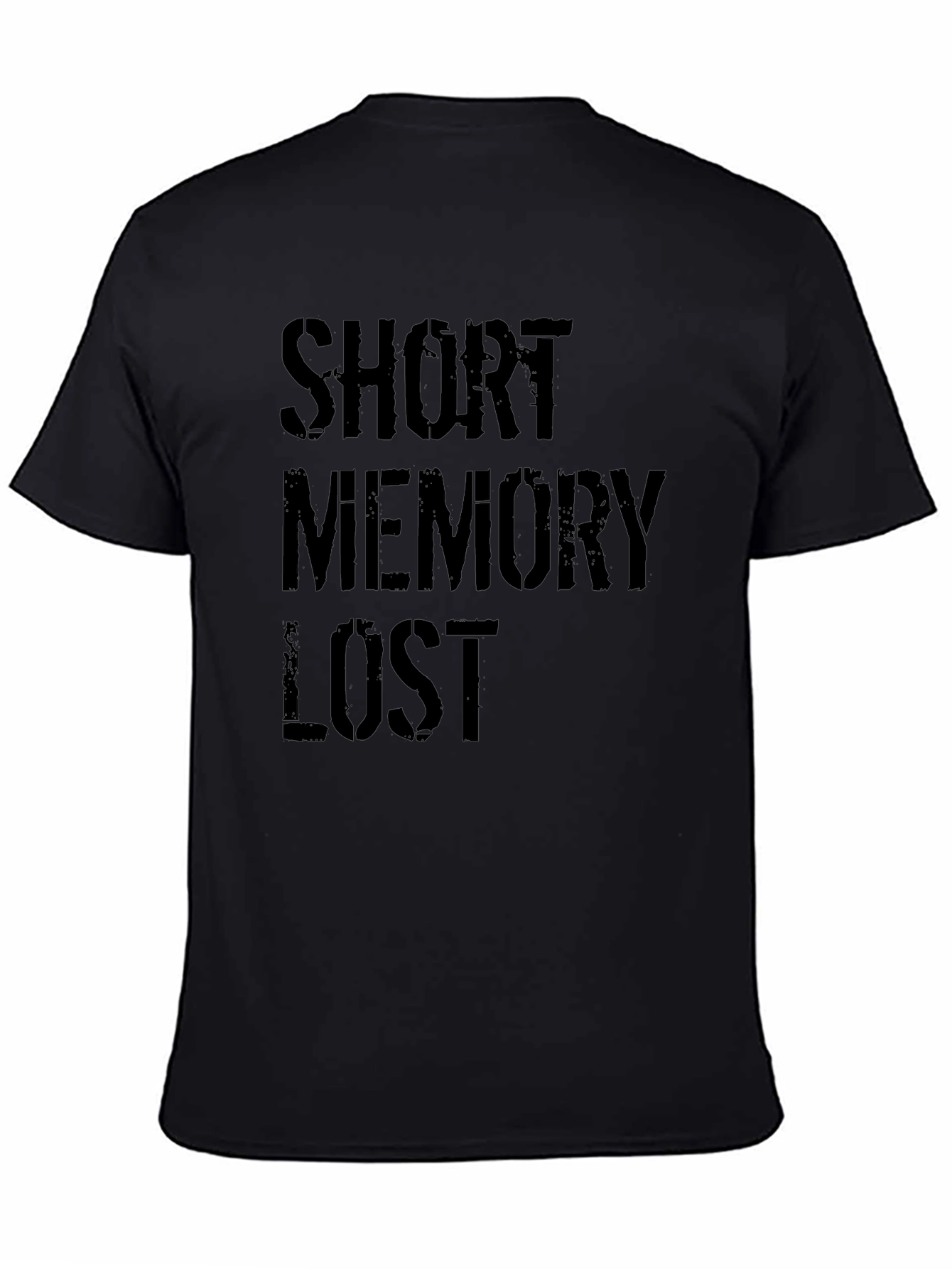 Black Short Memory Lost Graphic Tee view 4