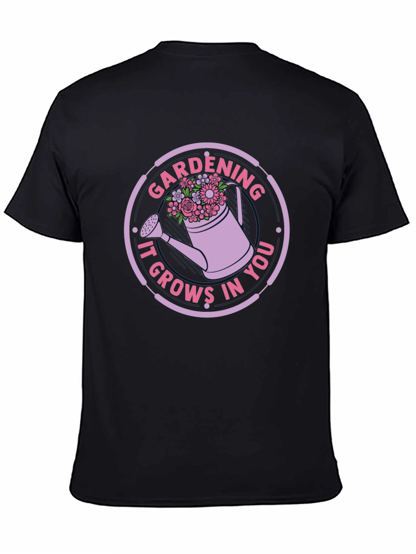 Black Gardening It Grows In You T-Shirt view 4