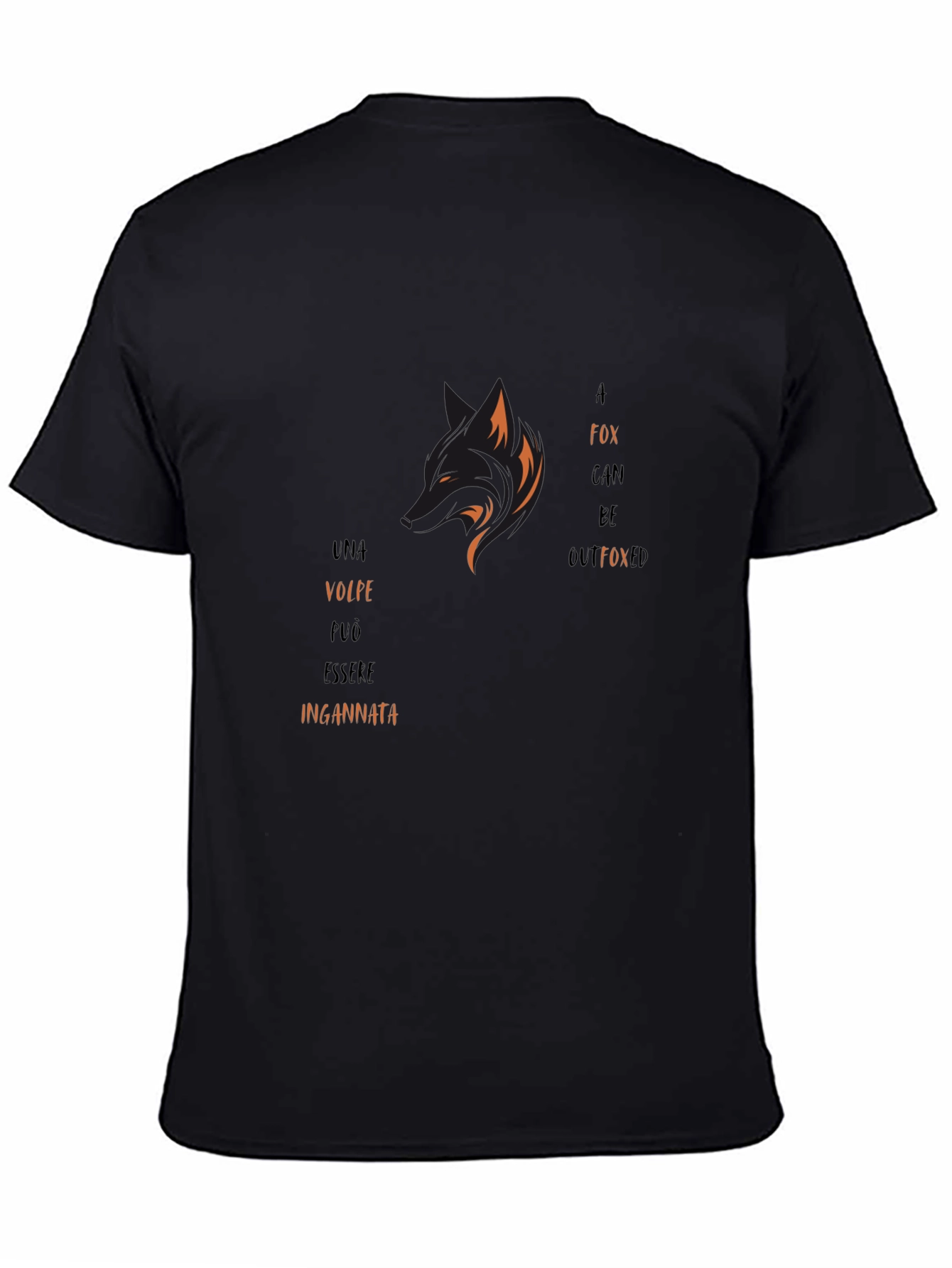 Black Outfoxed Graphic T-Shirt - Stylish Design view 4