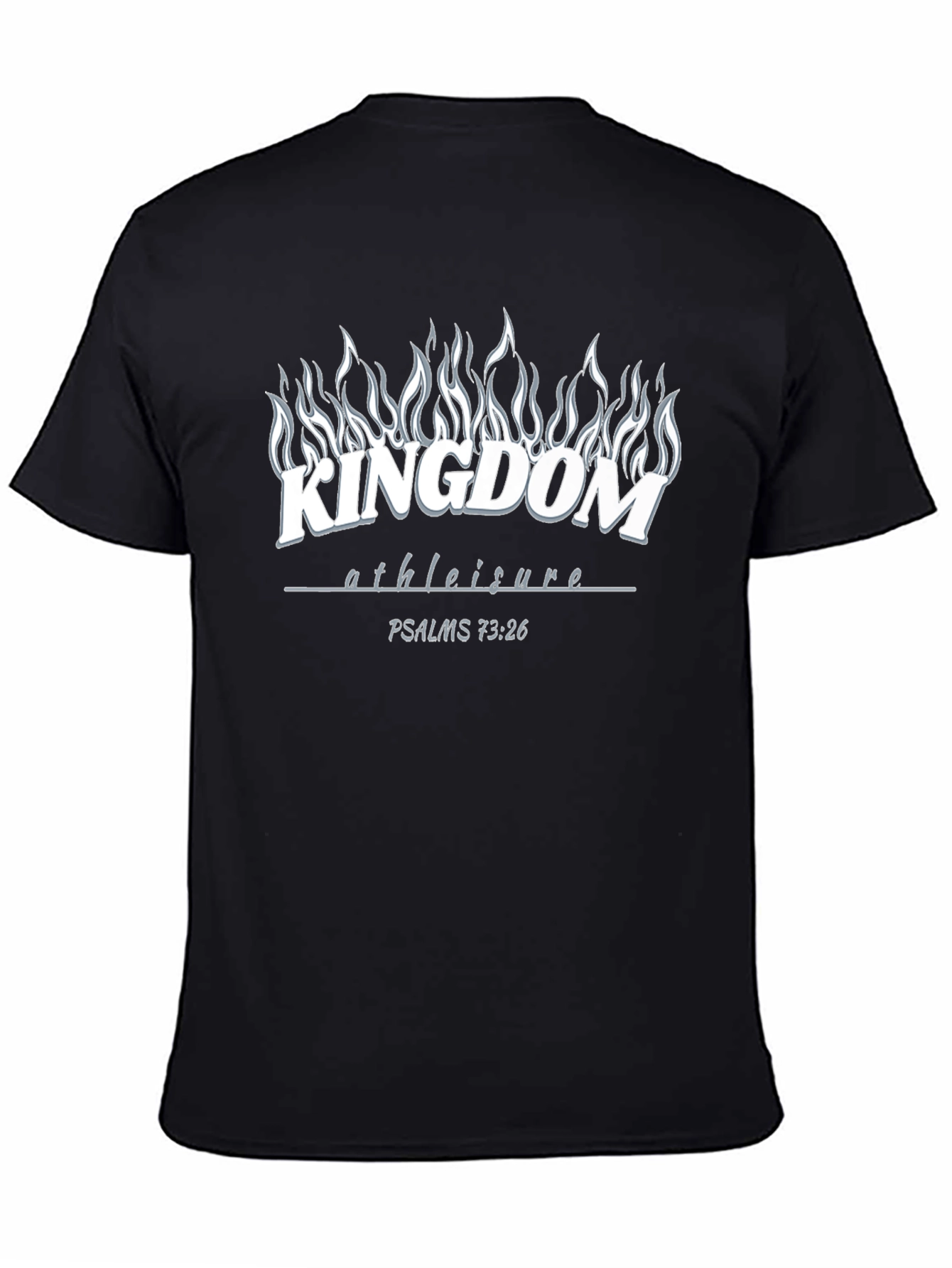 Black Kingdom Athleisure T-Shirt - Psalms 73:26 Graphic Tee view 4