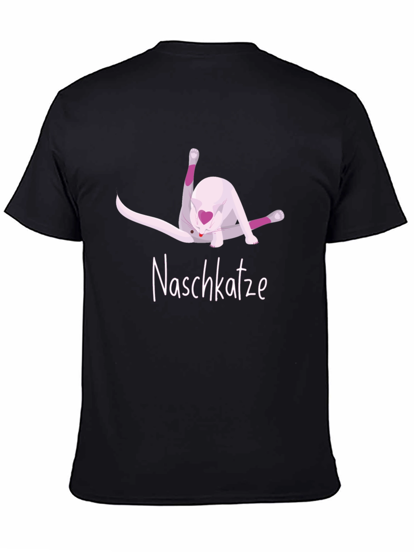 Black Naschkatze Cat T-Shirt view 4