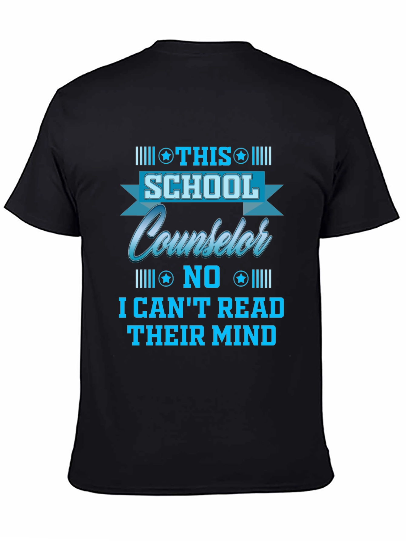 Black School Counselor T-Shirt - Read Minds? view 4