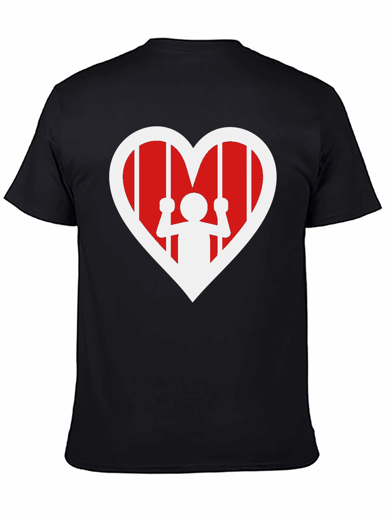 Black Heart Jail T-Shirt - Freedom in Love view 4
