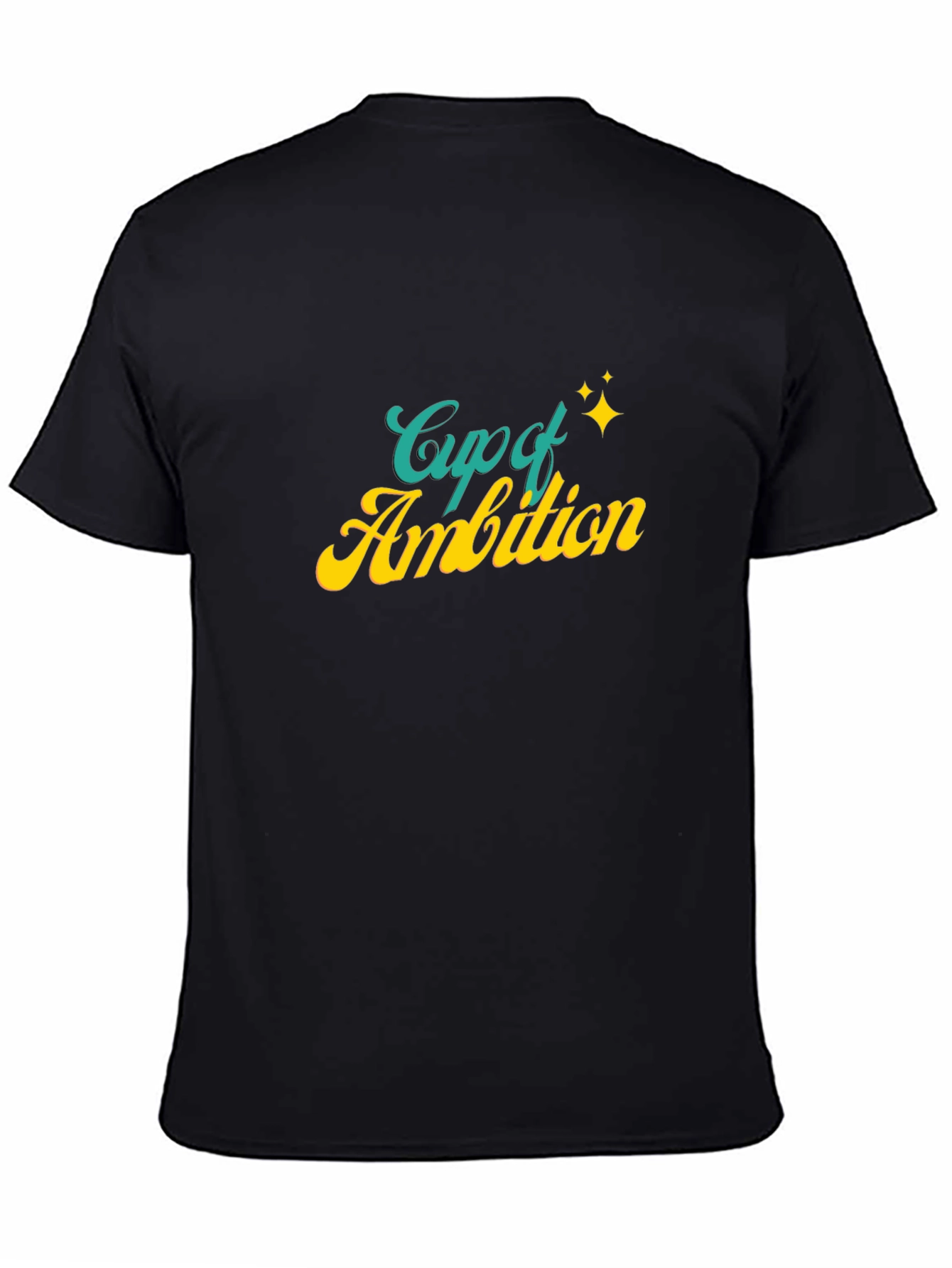 Black Cup of Ambition Graphic Tee - Comfort & Style view 4