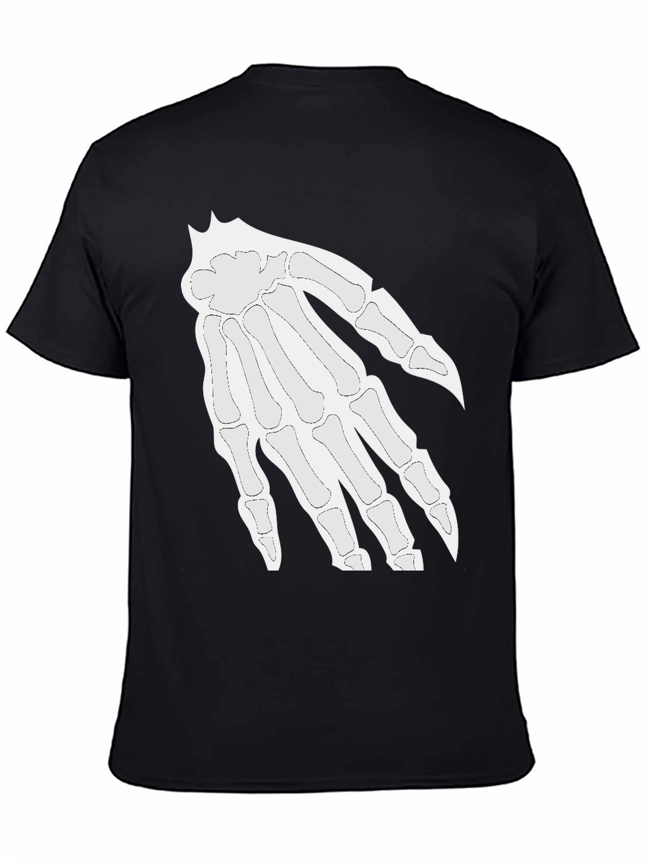 Black Skeleton Hand Graphic Tee - Halloween Ready! view 4