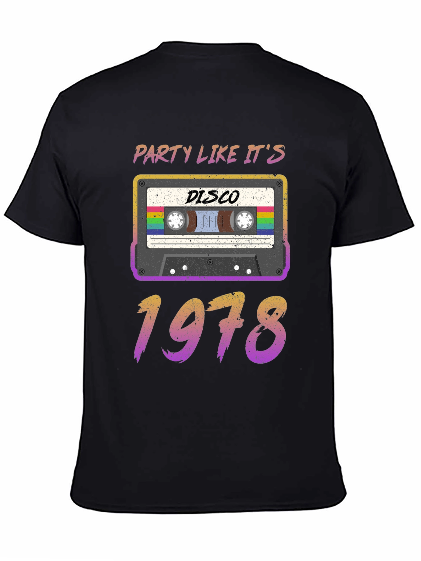 Black Party Like It's 1978 Disco T-Shirt view 4
