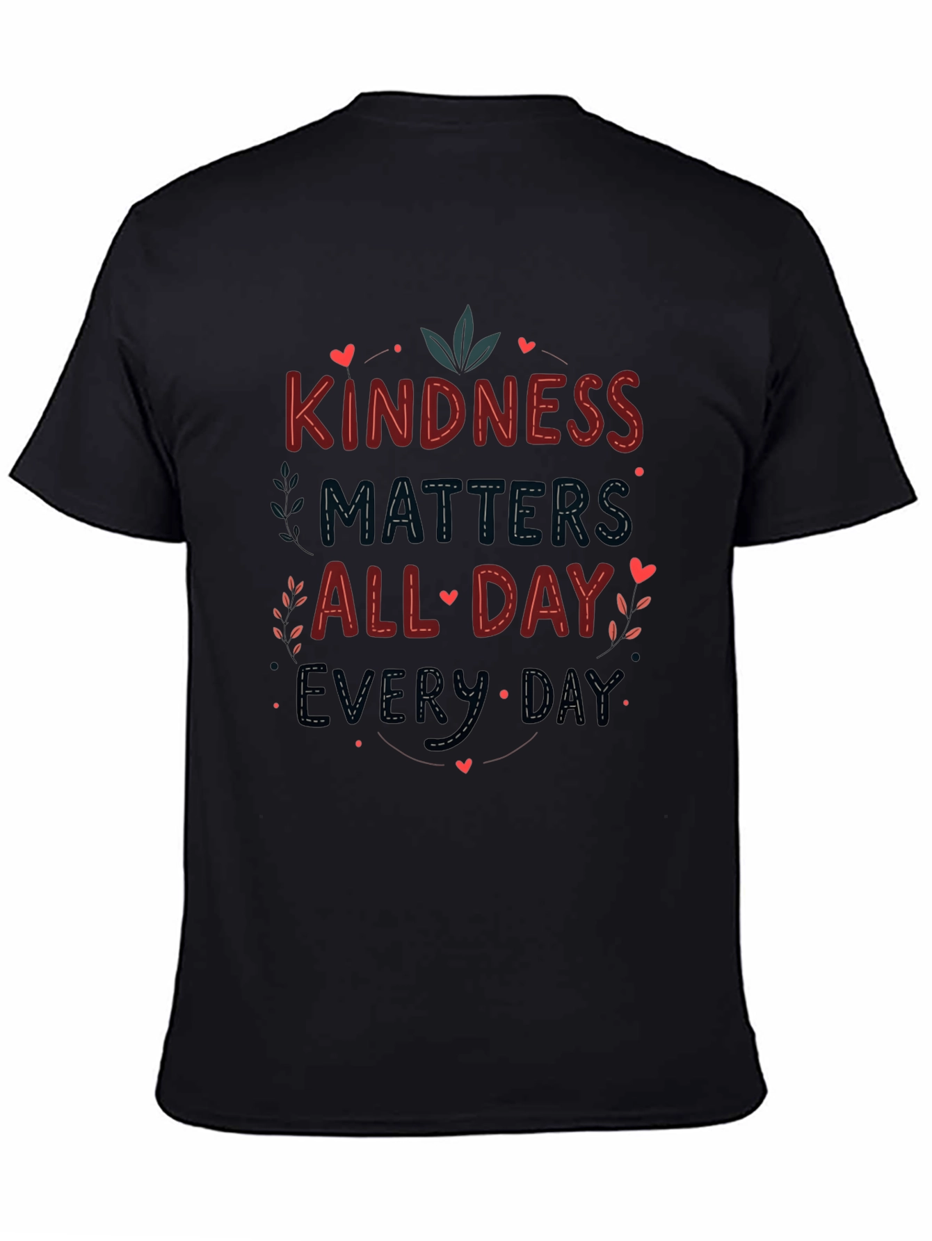 Black Kindness Matters Graphic T-Shirt view 4