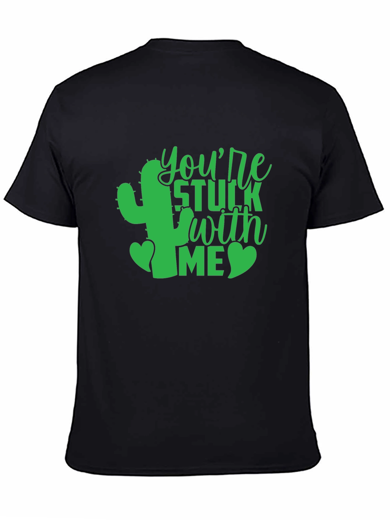 Black You're Stuck With Me Graphic Tee view 4