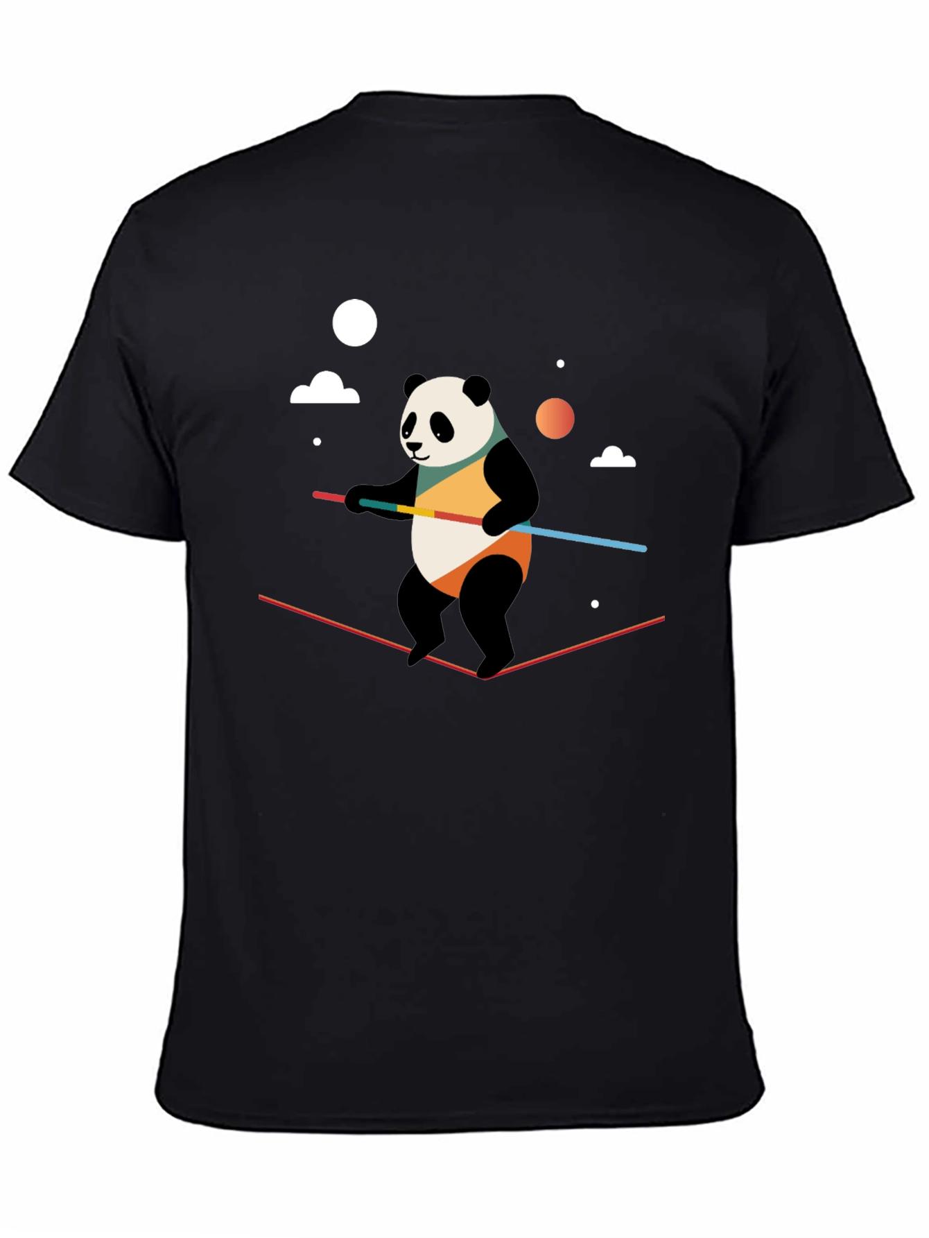 Black Panda Tightrope Walker Graphic Tee view 4