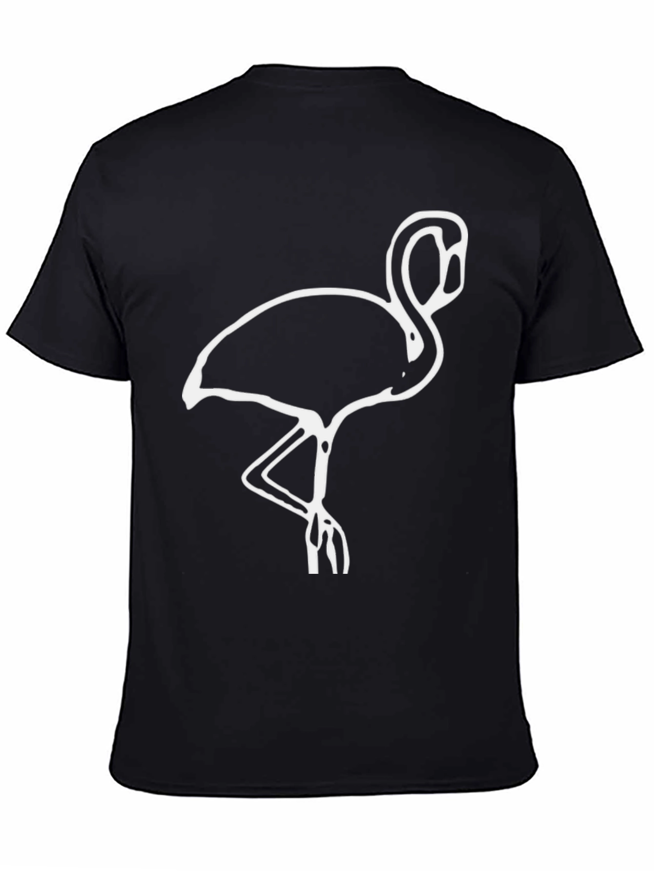 Black Black Flamingo Graphic Tee view 4