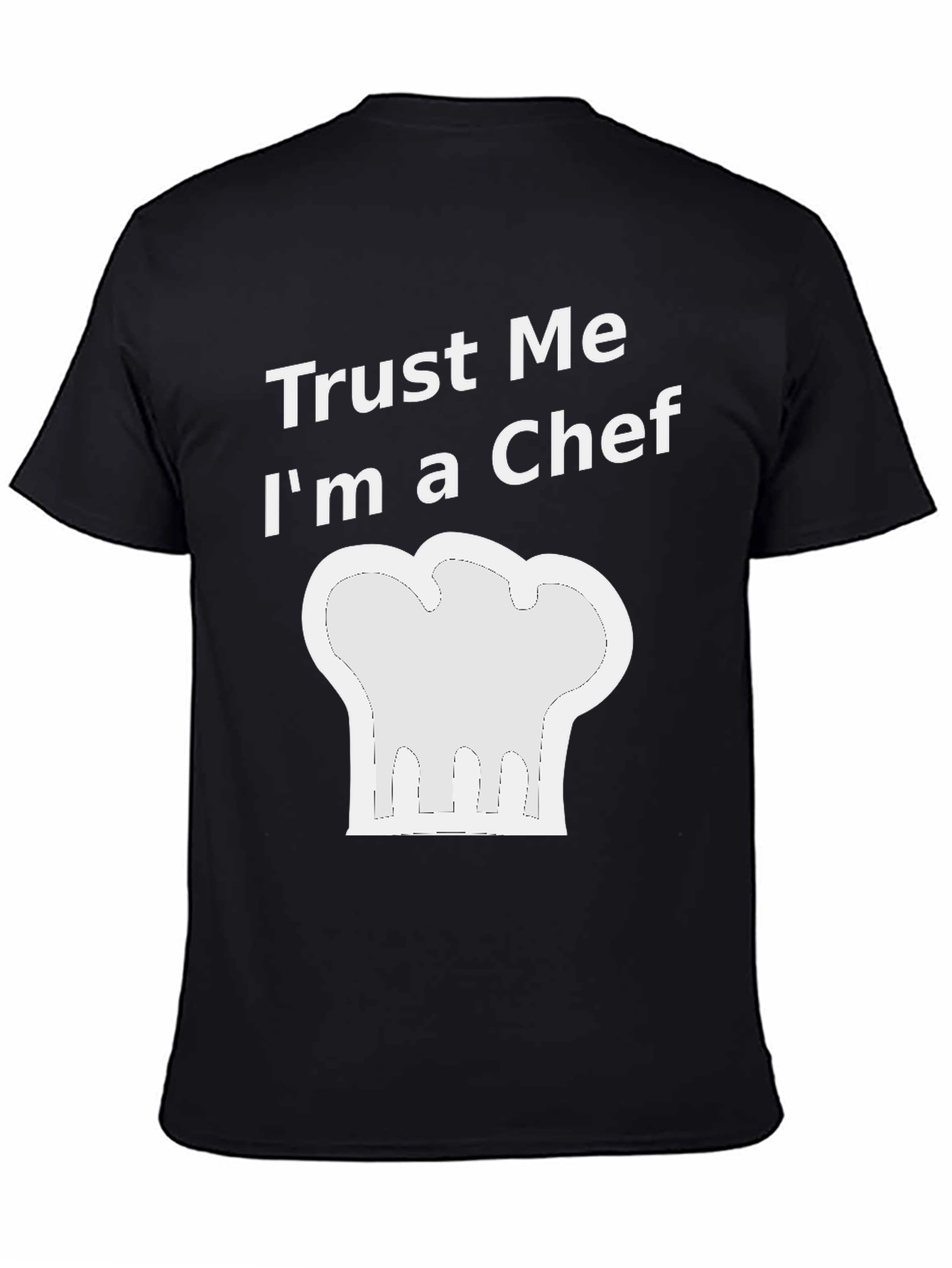Black Trust Me I'm a Chef T-Shirt view 4