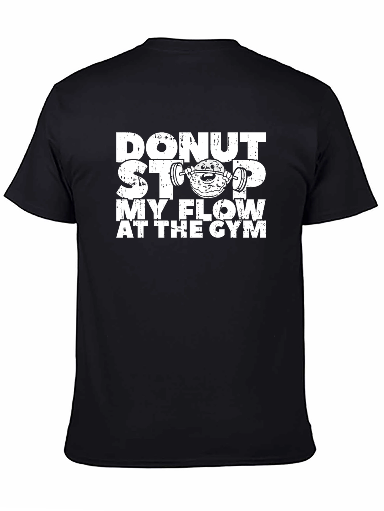 Black Donut Stop My Flow Gym T-Shirt view 4