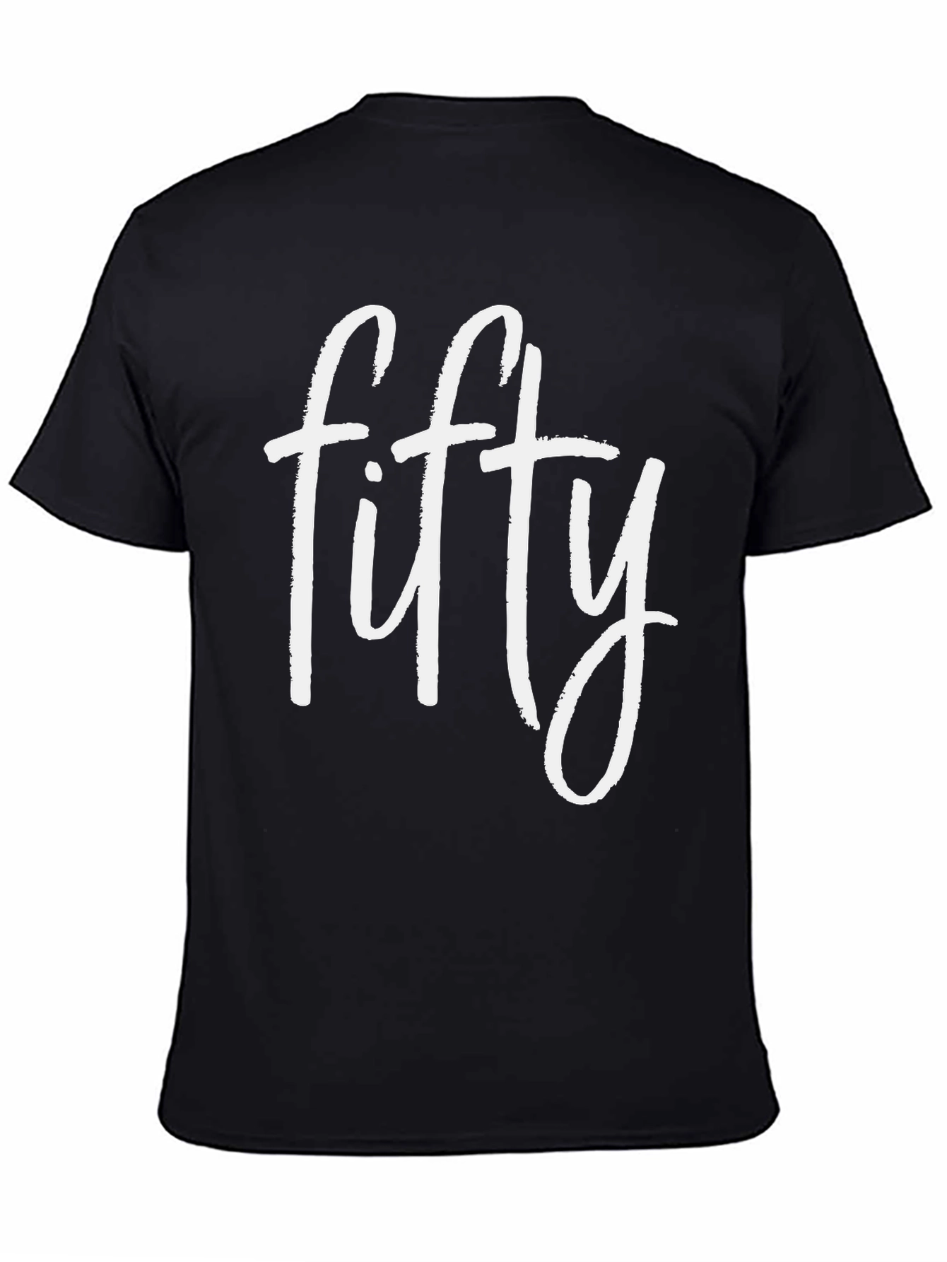 Black Fifty Graphic Tee - Birthday Gift Idea view 4