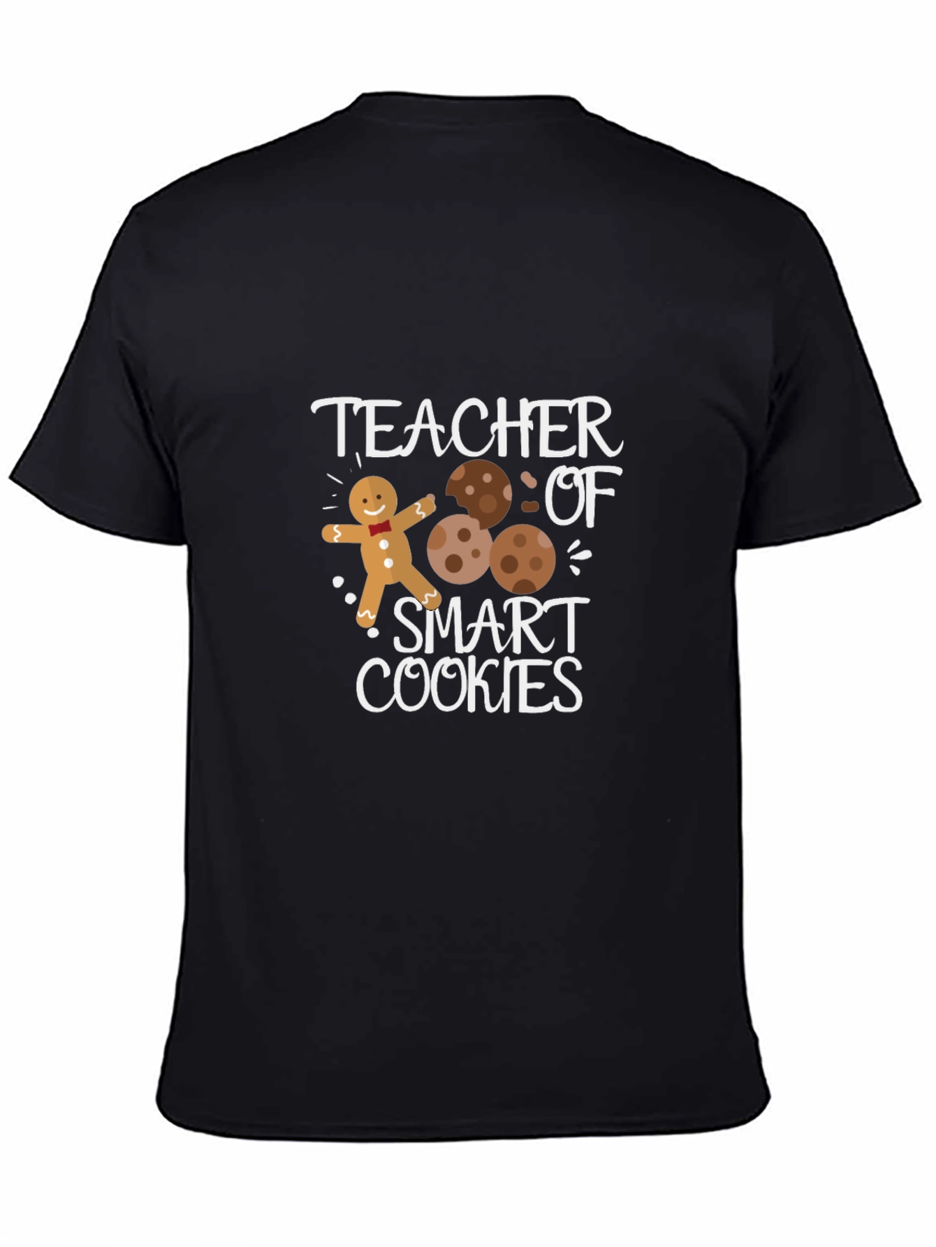 Black Teacher of Smart Cookies T-Shirt - Festive & Fun! view 4