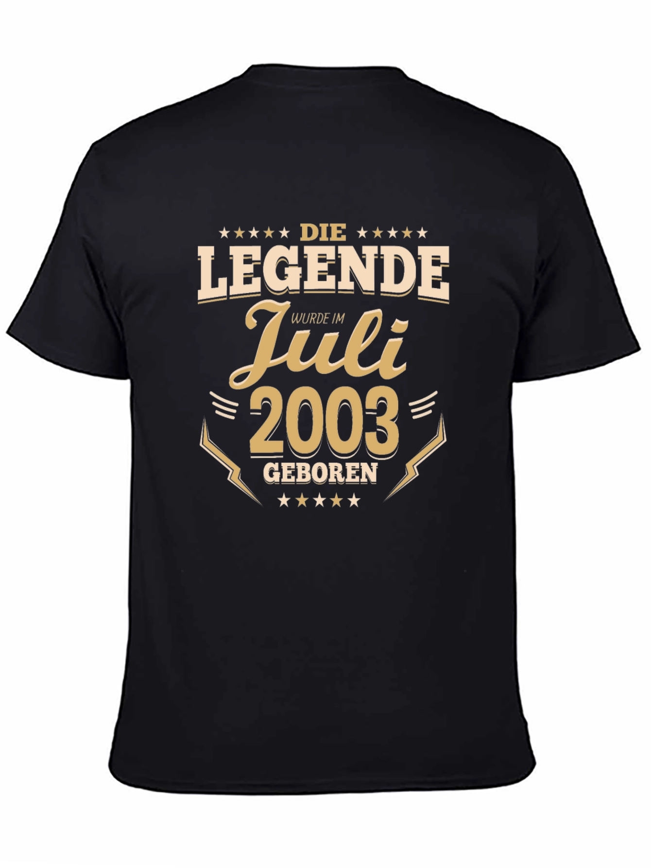 Black Legend Born in July 2003 T-Shirt view 4