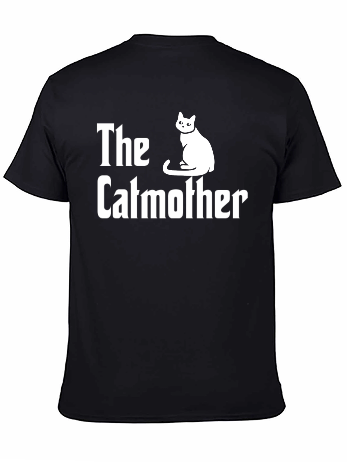 Black The Catmother T-Shirt - Funny Cat Lover Tee view 4