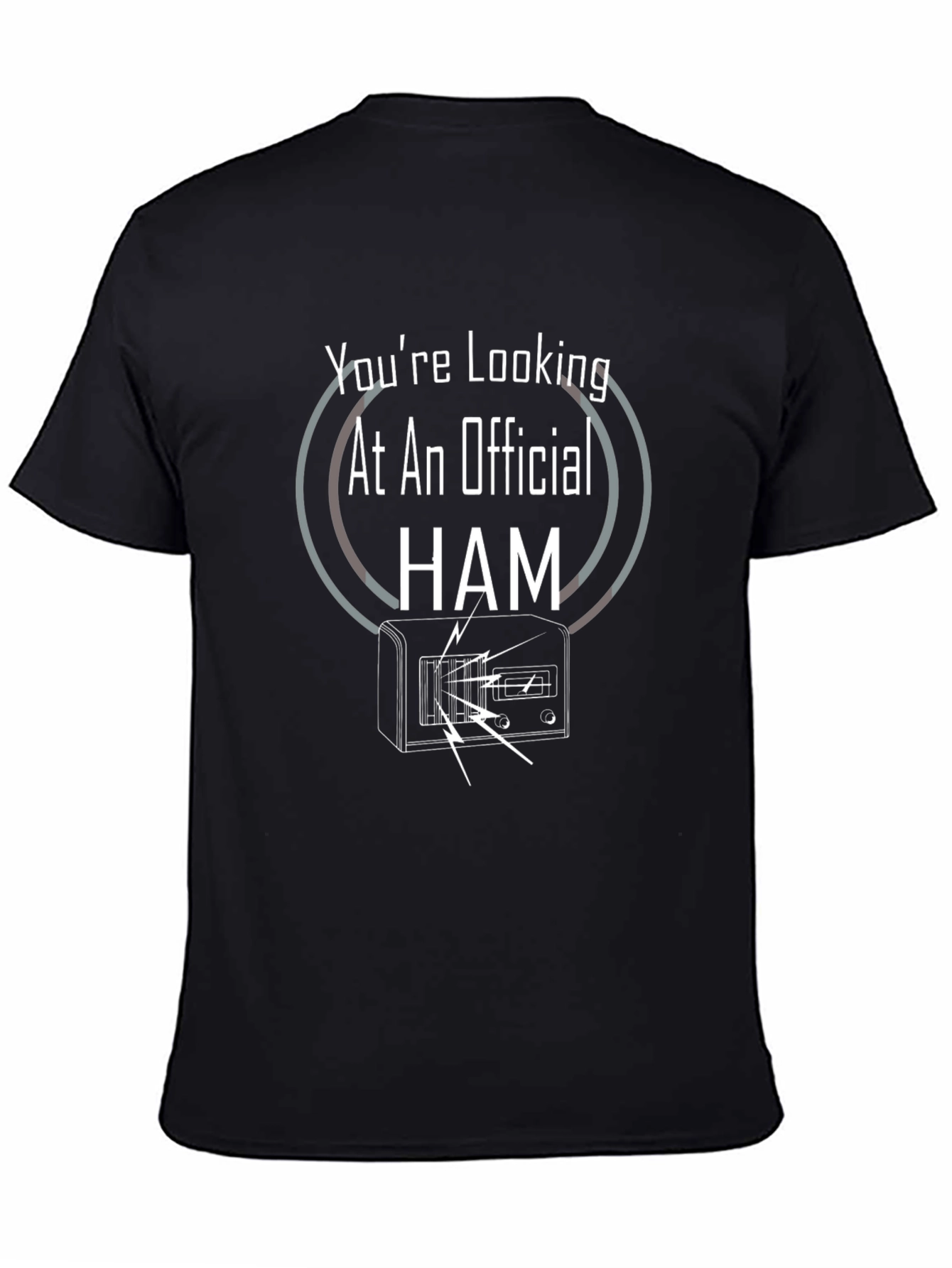 Black Official HAM Radio T-Shirt view 4