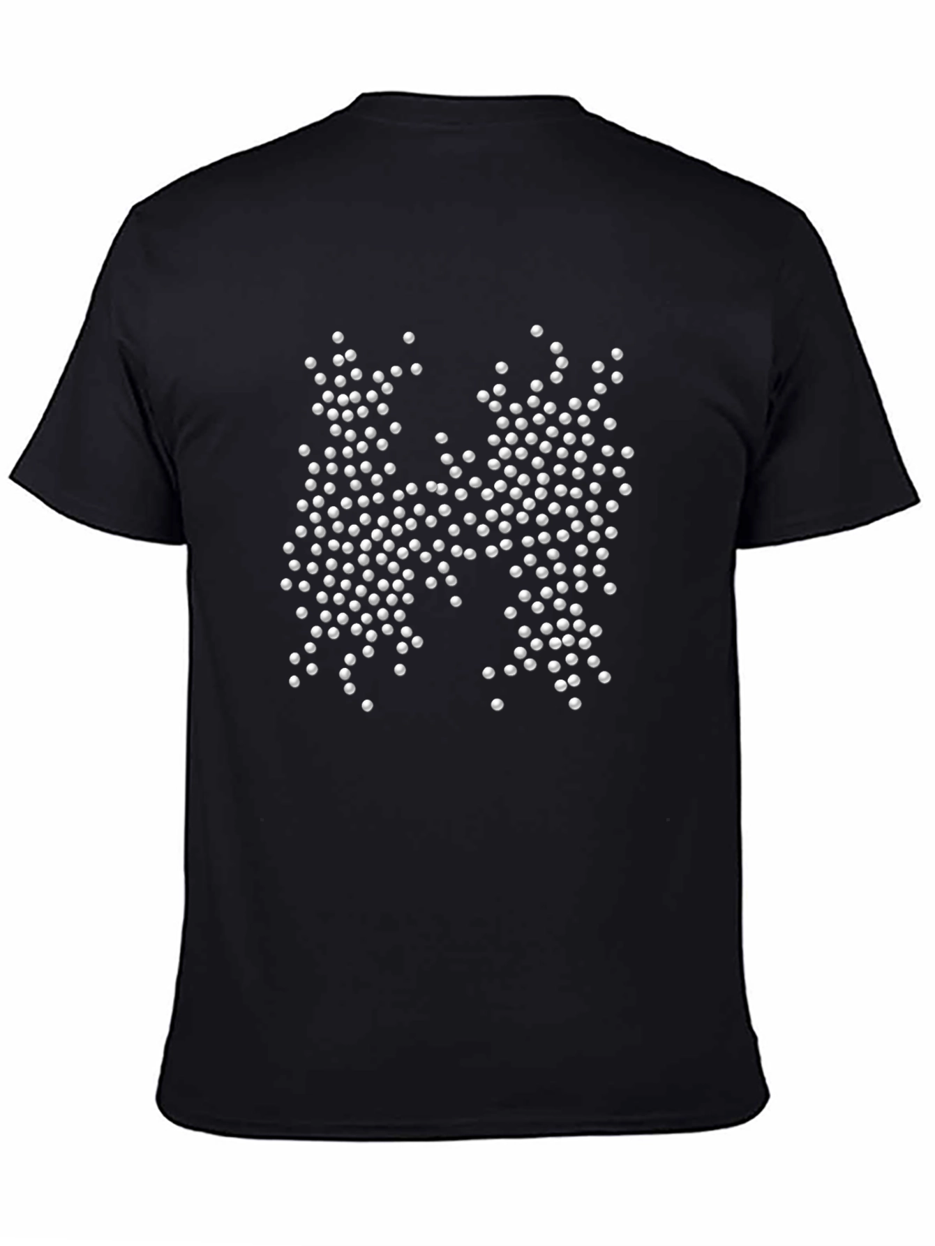 Black Abstract "H" Black T-Shirt view 4