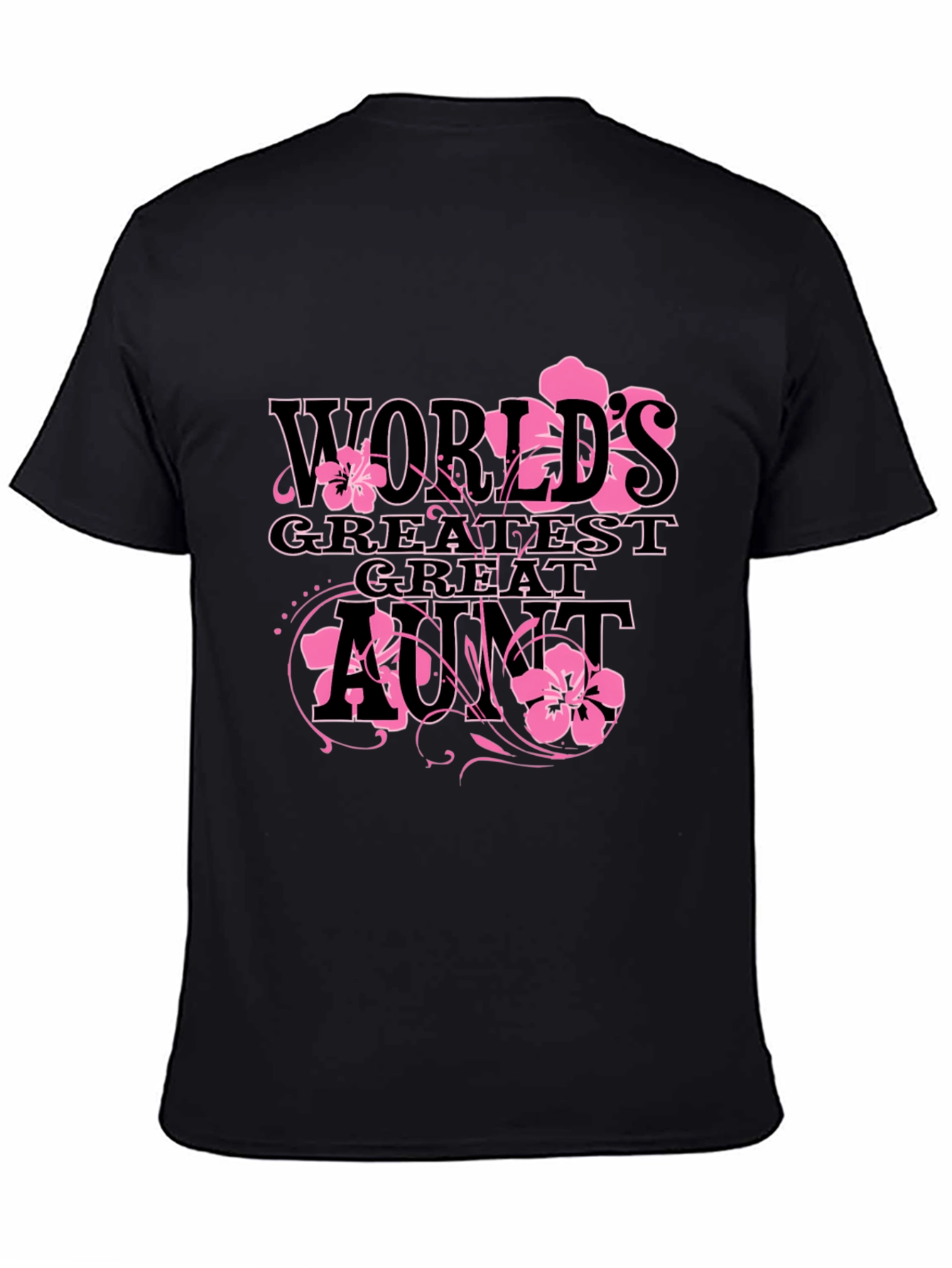 Black World's Greatest Great Aunt T-Shirt view 4