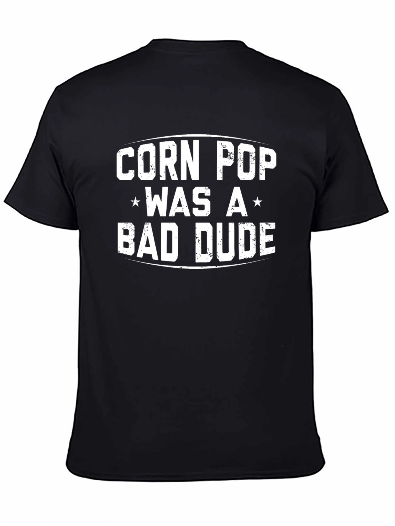 Black Corn Pop Was A Bad Dude Graphic T-Shirt view 4