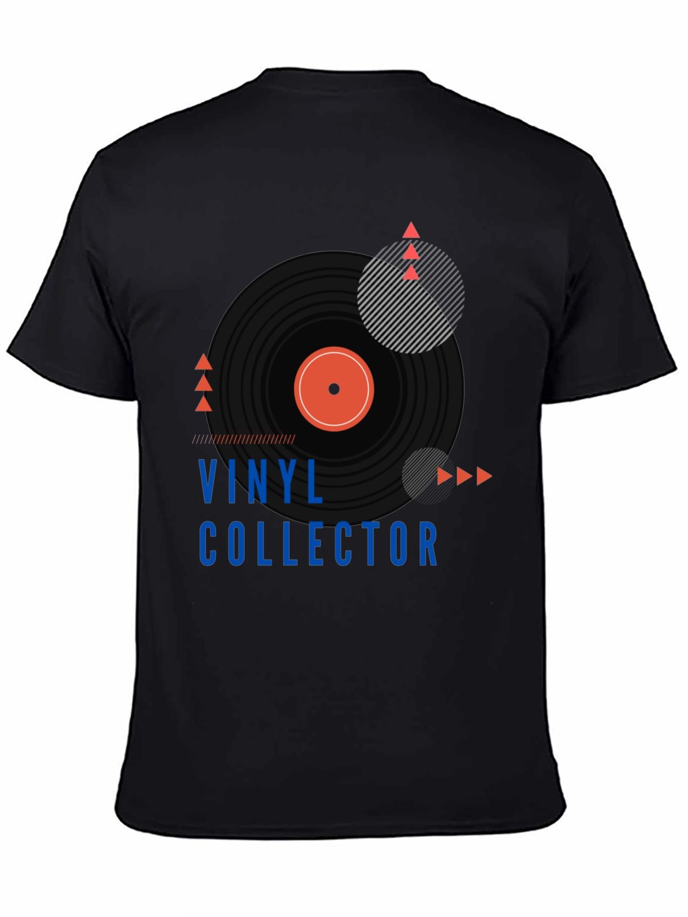 Black Vinyl Collector Graphic Tee - Stylish Music Lover T-Shirt view 4