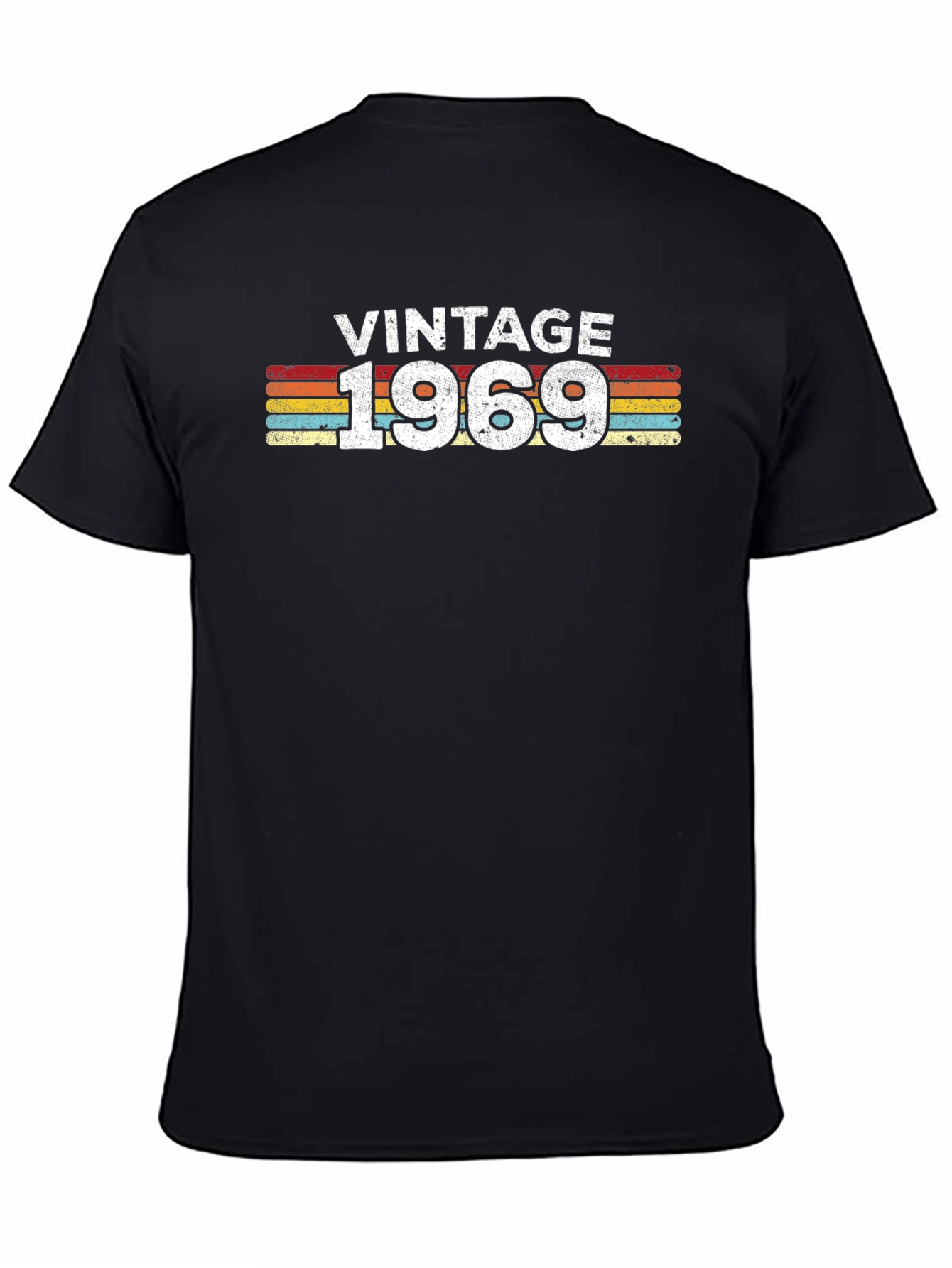 Black Vintage 1969 Graphic T-Shirt - Retro Style view 4