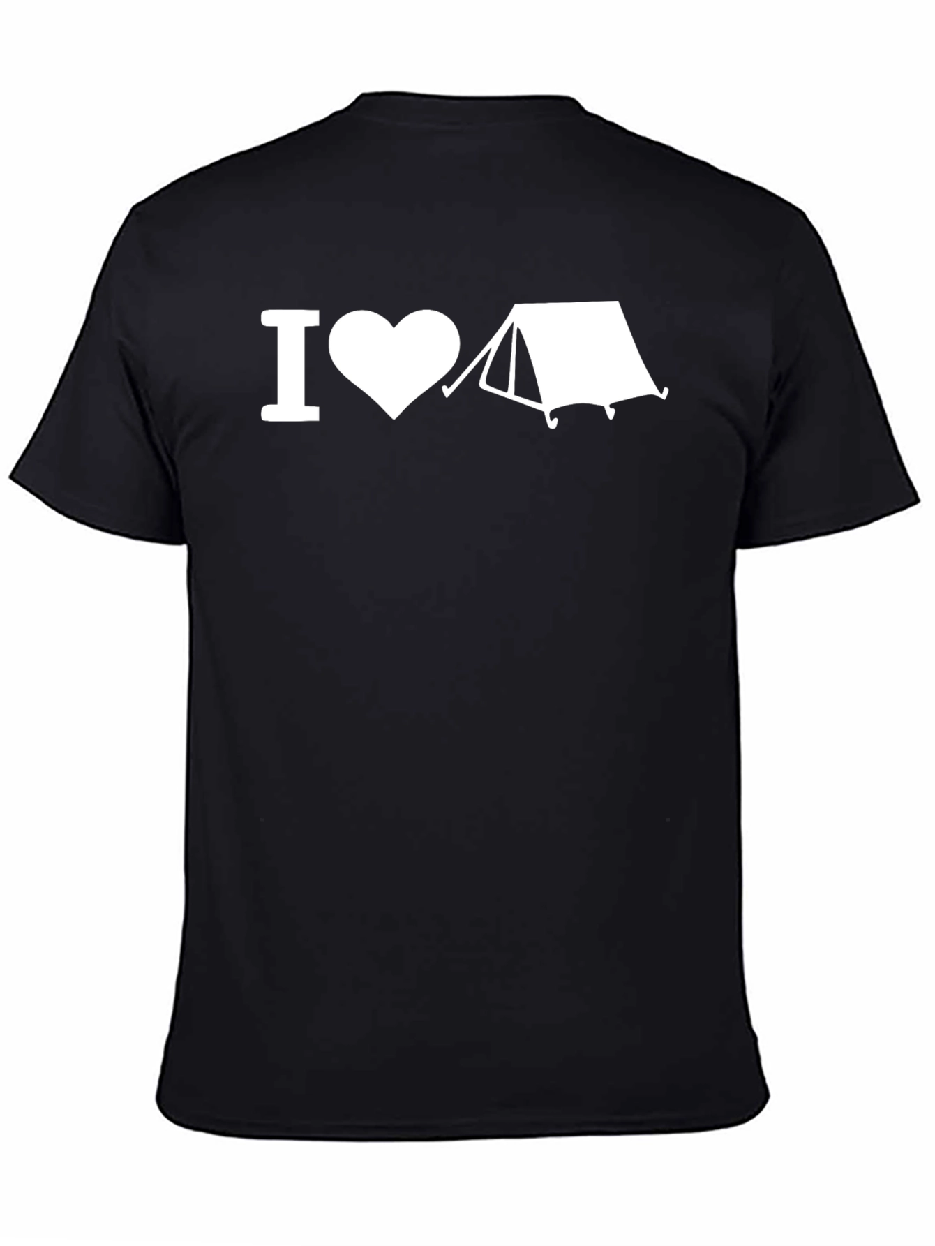 I Love Camping Graphic Tee - Black - 4