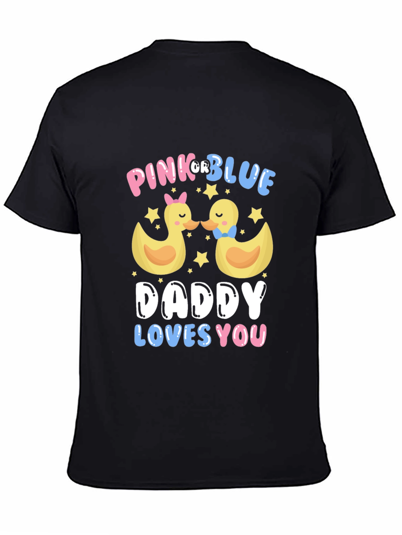 Pink or Blue Daddy Loves You T-Shirt - 4