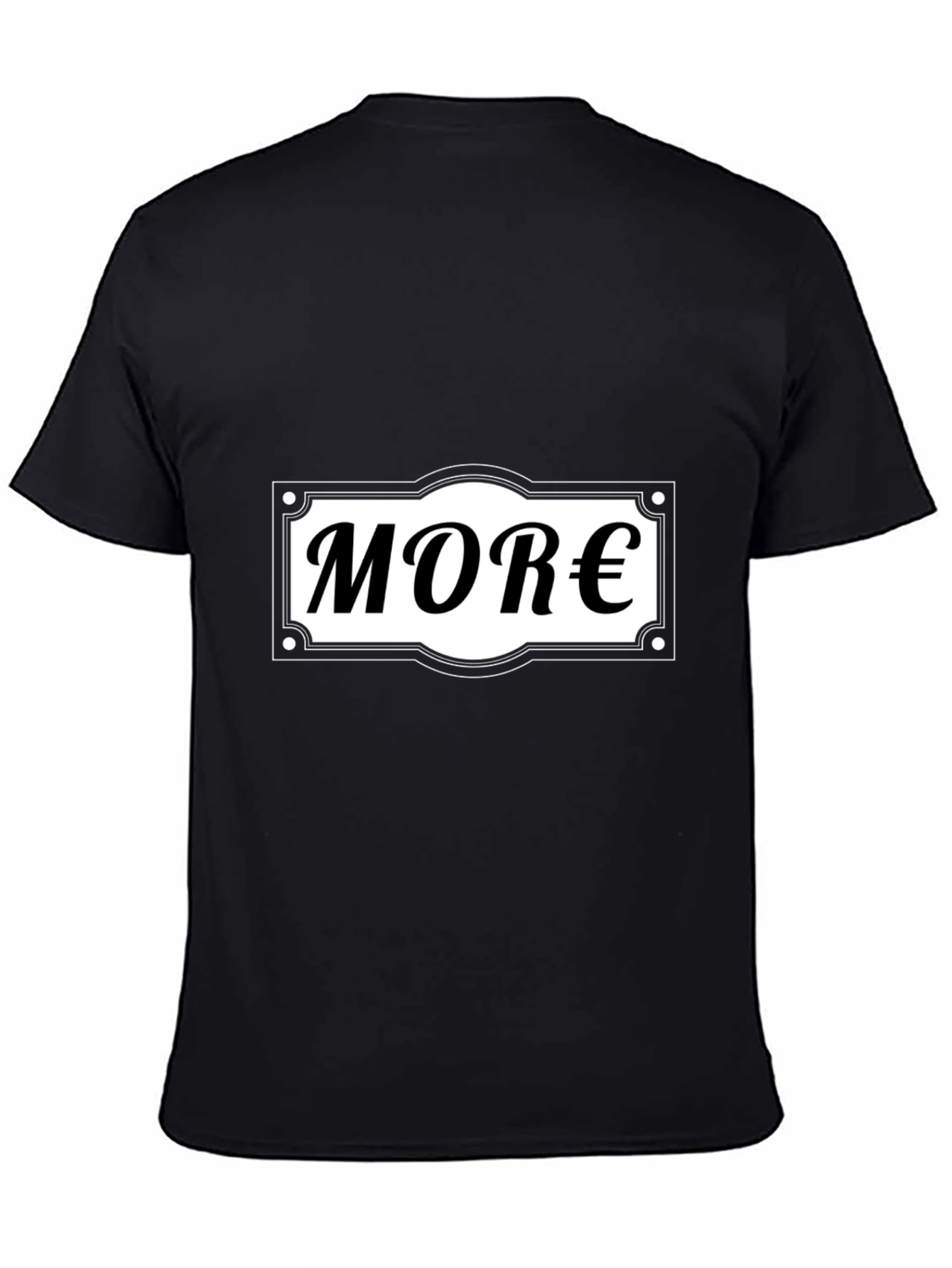 Black More Money T-Shirt - Black Graphic Tee view 4
