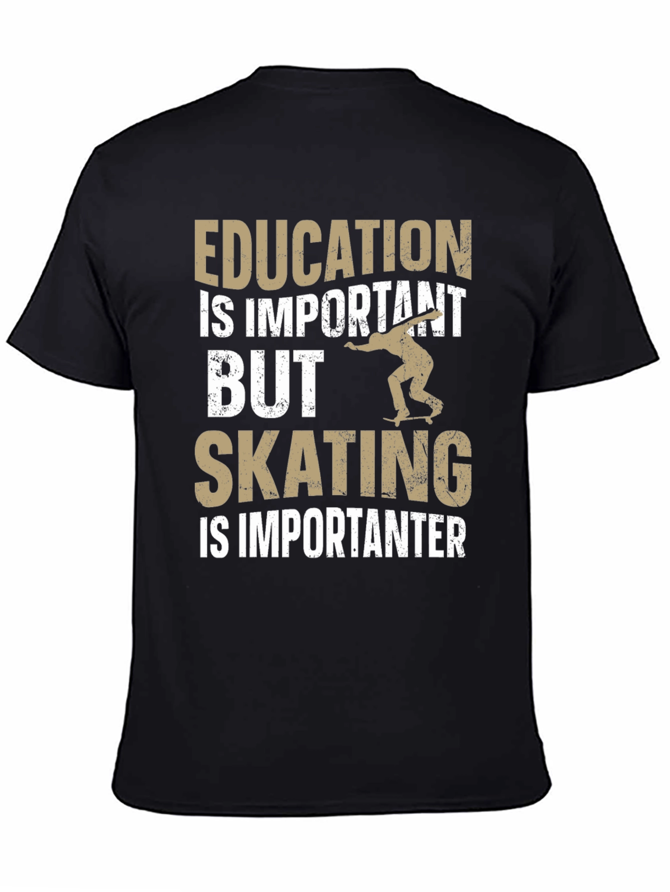Black Skating is Importanter T-Shirt view 4