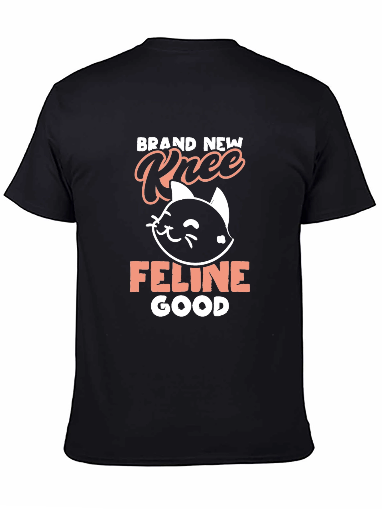 Black Feline Good Tee - Cat Lover T-Shirt view 4