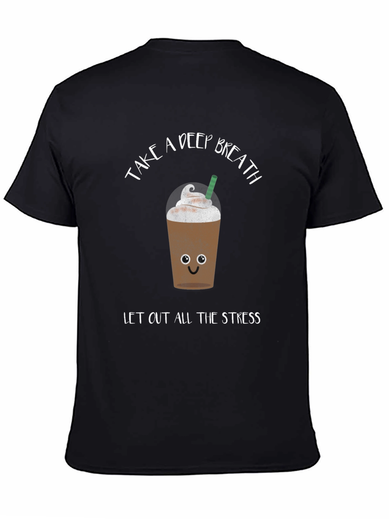 Black Relaxing Coffee Graphic Tee view 4
