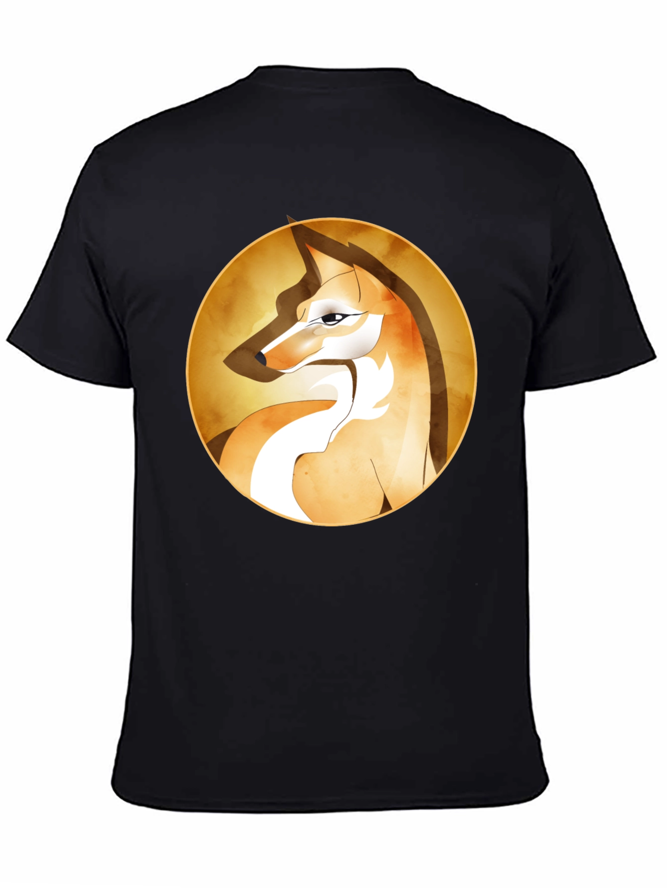 Black Fox Graphic Tee - Stylish Animal Print T-Shirt view 4