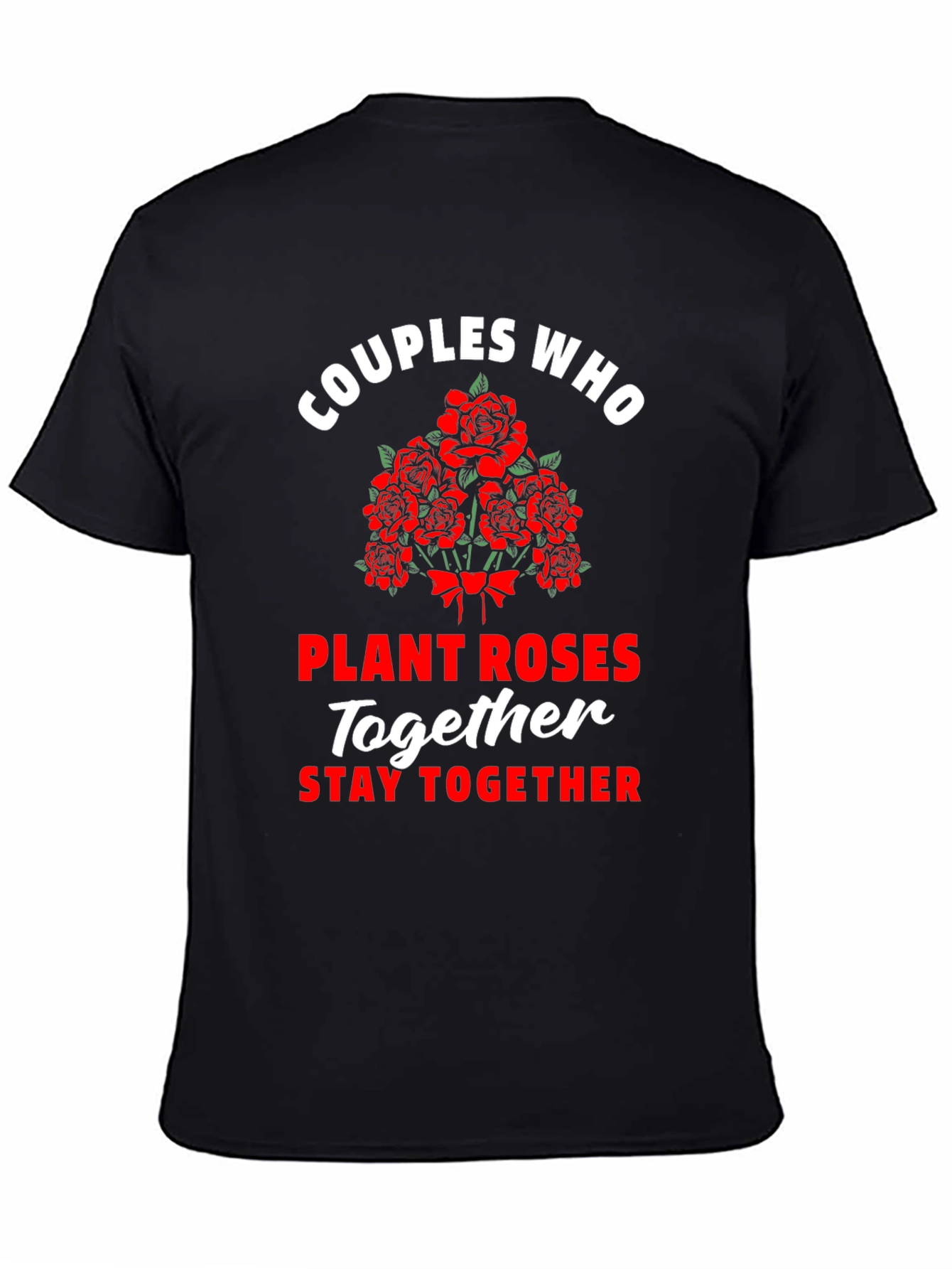 Black Couples Who Plant Roses T-Shirt view 4
