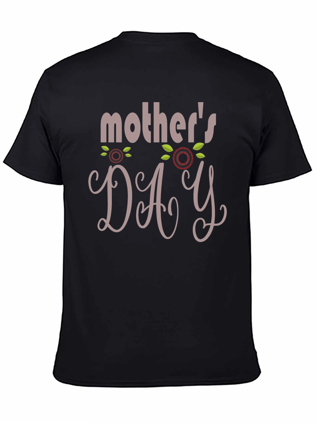 Black Mother's Day T-Shirt - Graphic Tee view 4