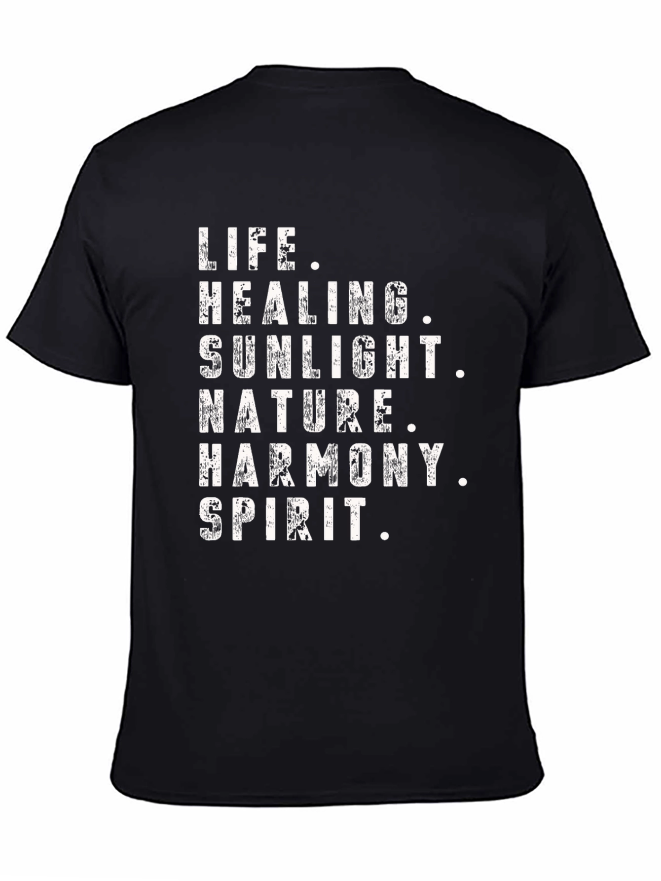 Black Life Healing Spirit Graphic Tee - Black view 4