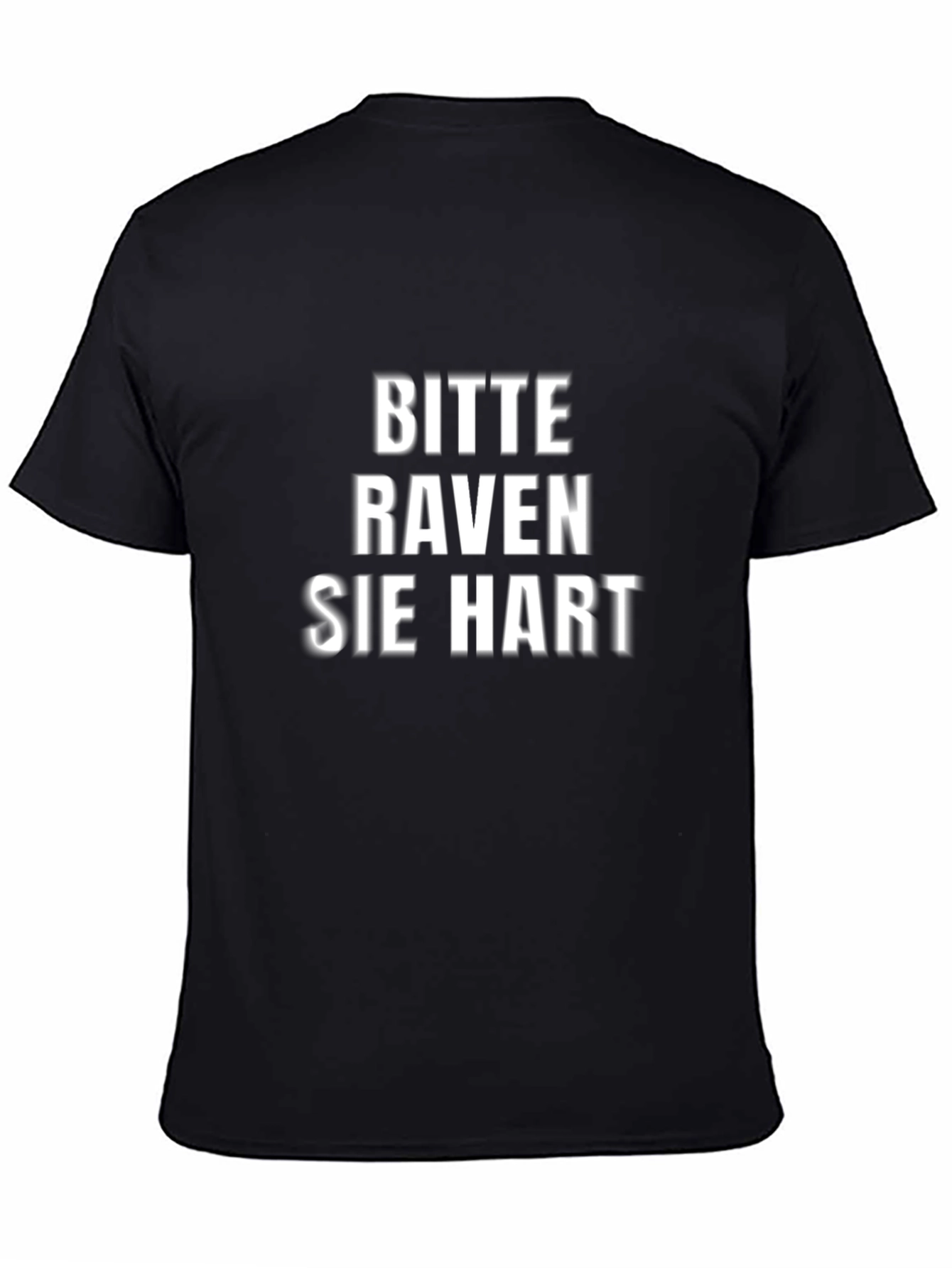 Black Bitte Raven Sie Hart Men's T-Shirt view 4